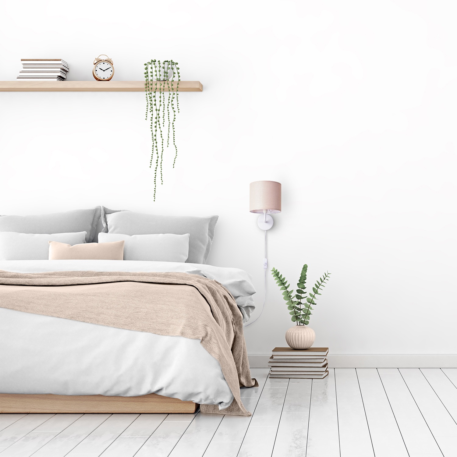 Paco Home Wandleuchte »Uni Color«, 1 flammig, Leuchtmittel E14   ohne Leuch günstig online kaufen