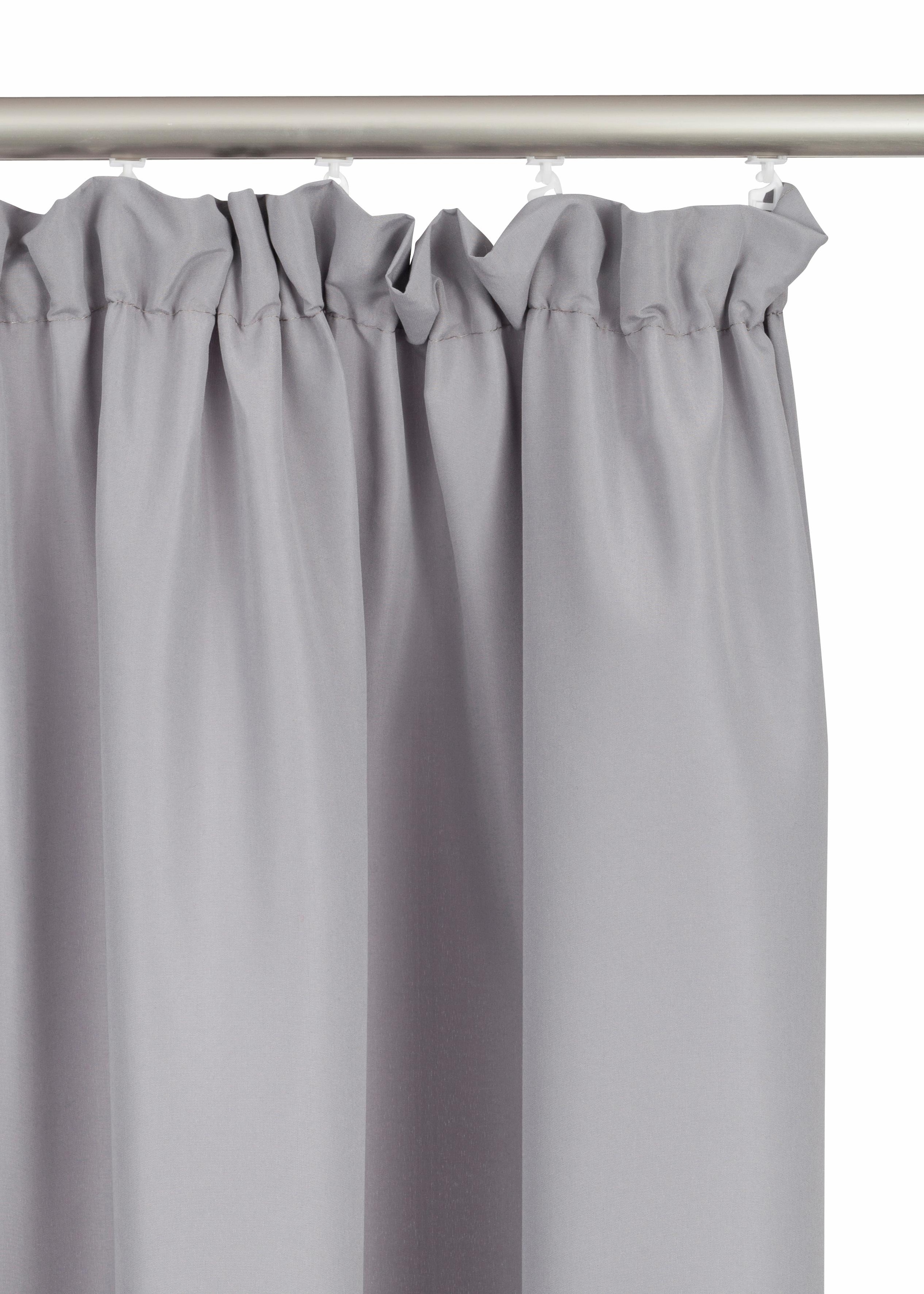 Bruno Banani Vorhang »Lagan«, (2 St.), 2-er Set, gewebt, Microfaser, versch. Größen, einfarbig, Bestseller