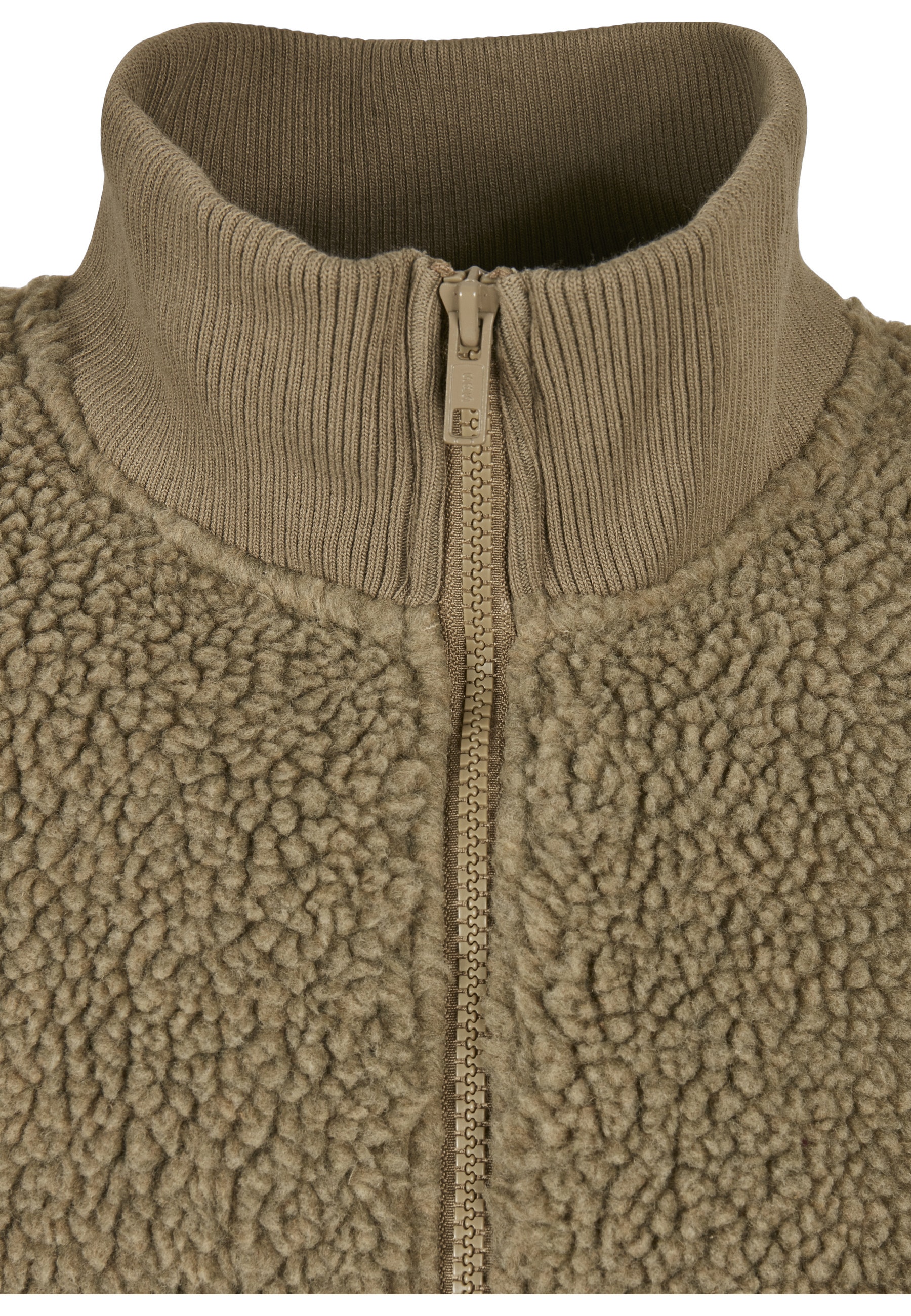 URBAN CLASSICS Winterjacke »Urban Classics Herren Boxy Sherpa Jacket« 1 Stk. tlg. ohne Kapuze