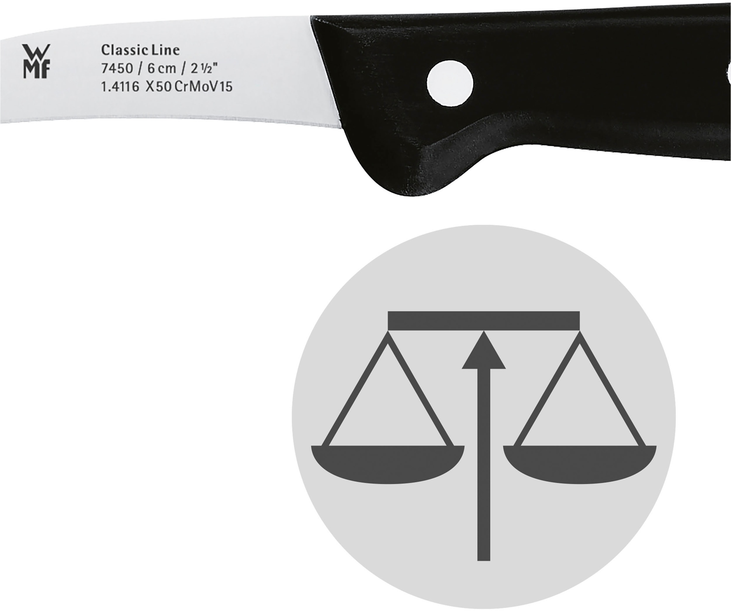 WMF Schälmesser »Classic Line« 6 cm, langlebiger Spezialklingenstahl, genie günstig online kaufen