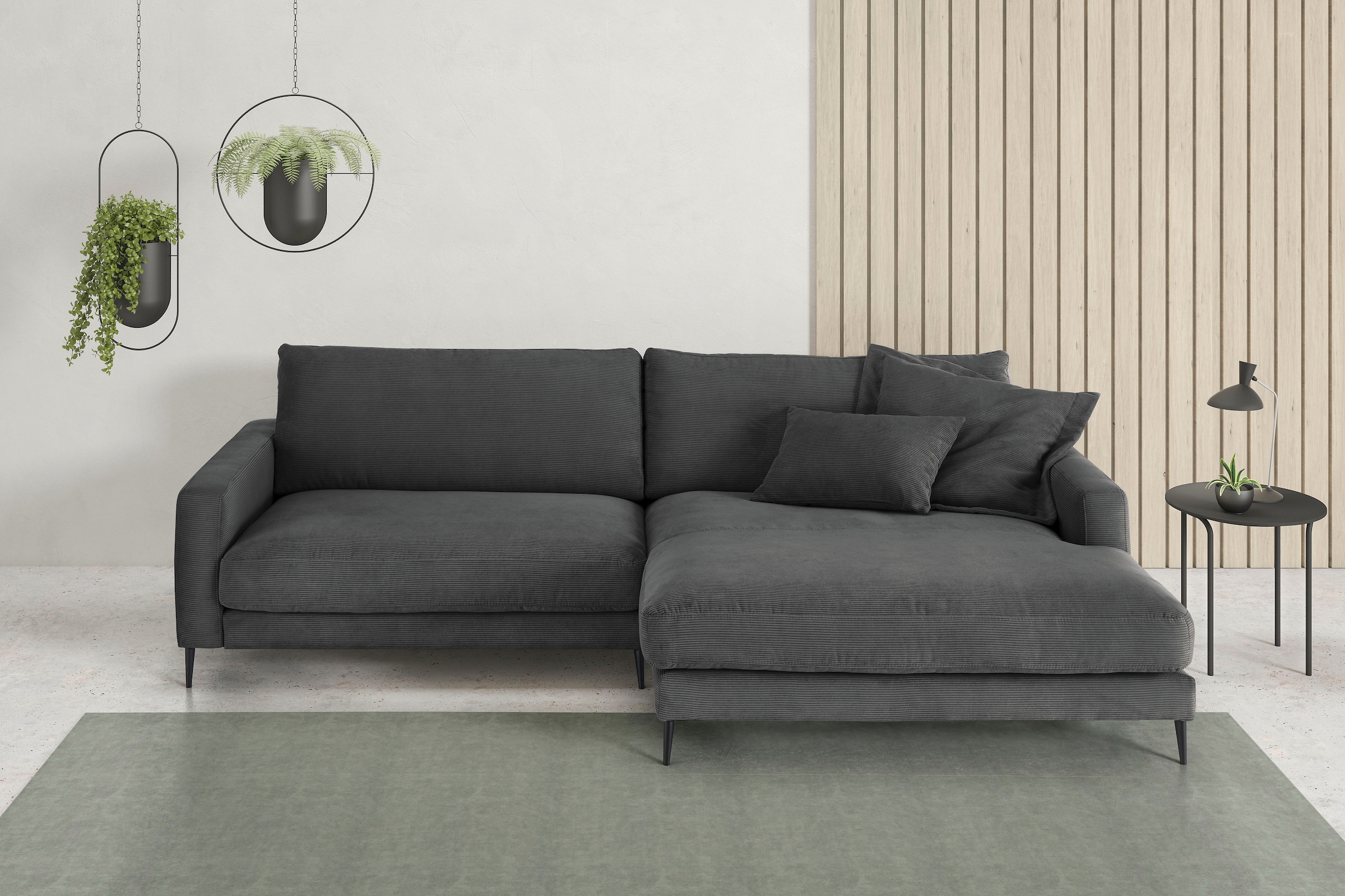 INOSIGN Ecksofa "Downtown, B/T/H: 272/190/84 cm L-Form", weicher Sitzkomfor günstig online kaufen