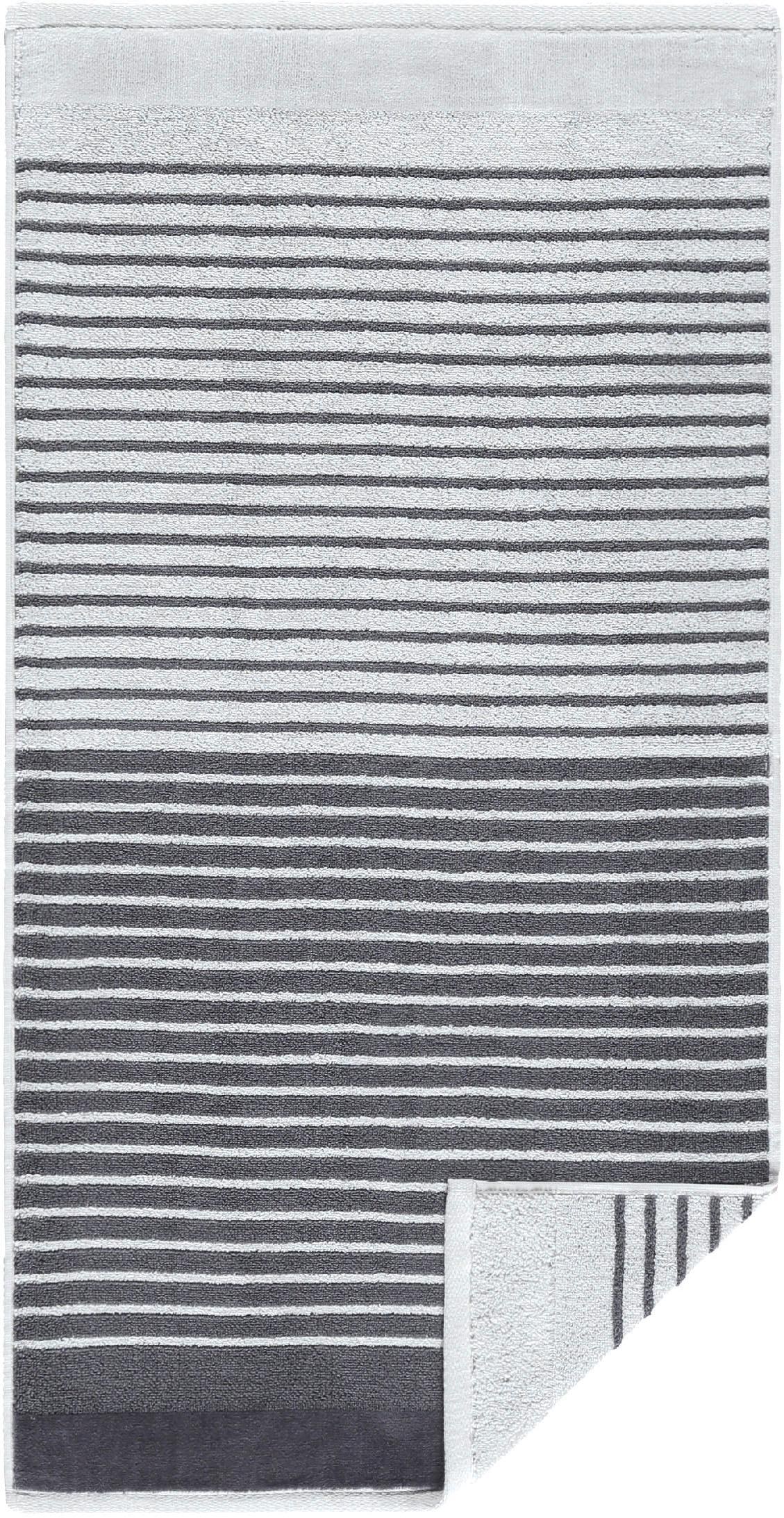 Egeria Handtücher »Maris«, (1 St.), Double Face mit Streifen, reine Baumwolle