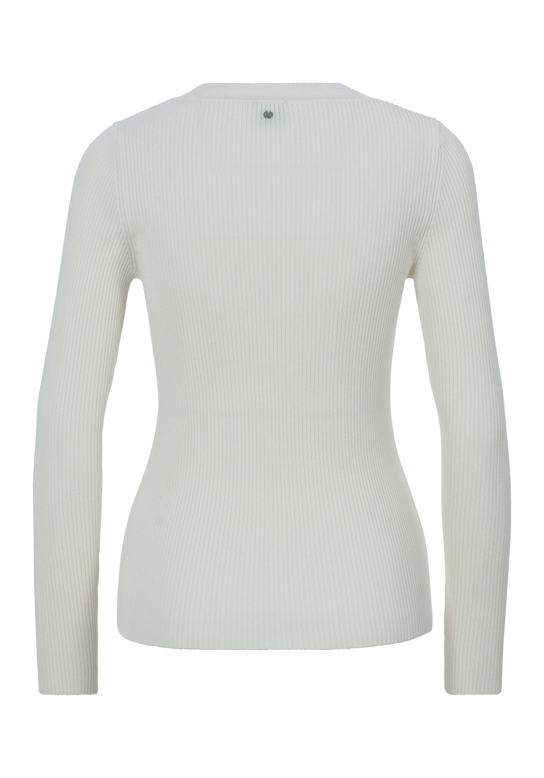 BOSS ORANGE Strickpullover »Faradiso Premium Damenmode«, mit tiefem Ausschnitt