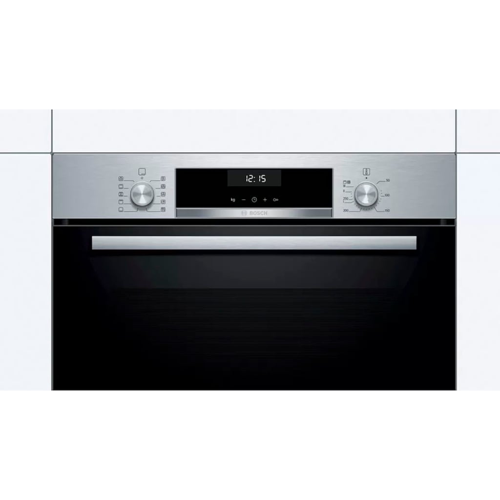 BOSCH Backofen-Set »HBD634CS81«, HBA537BS0, mit Teleskopauszug nachrüstbar, ecoClean Direct