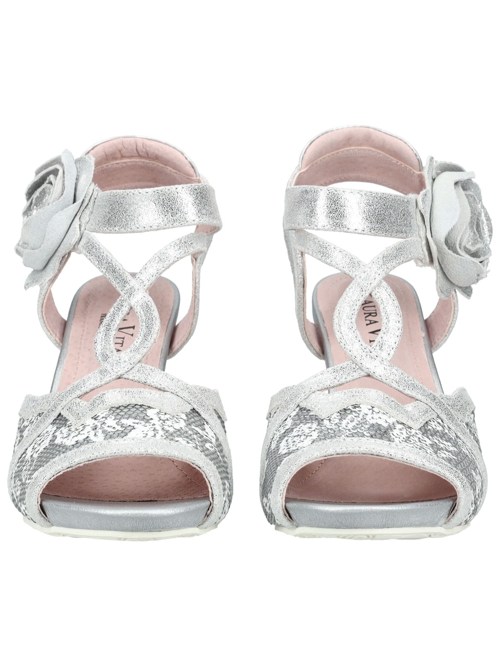 LAURA VITA High-Heel-Sandalette »LAURA VITA Sandalen Leder/Textil«