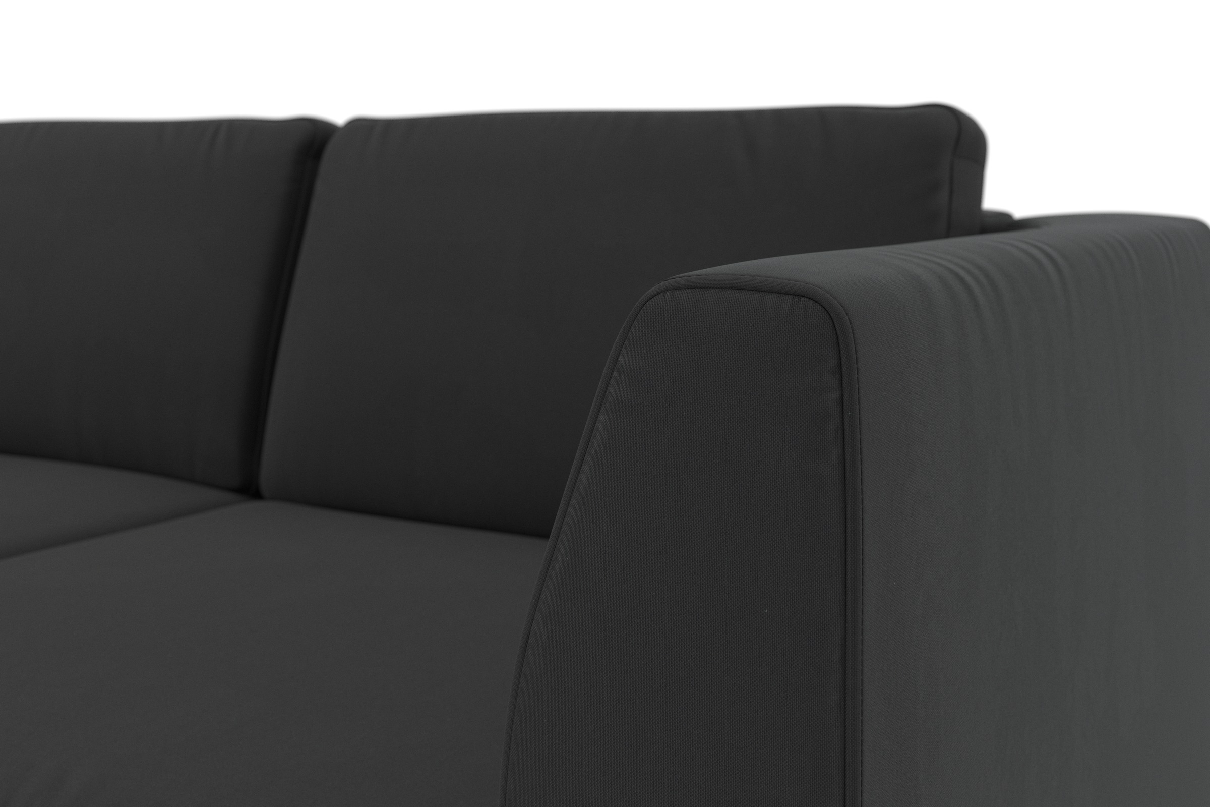 sit&more Ecksofa »Olsen L-Form«, inklusive Sitztiefenverstellung, wahlweise mit Bettfunktion, 15cm hoch