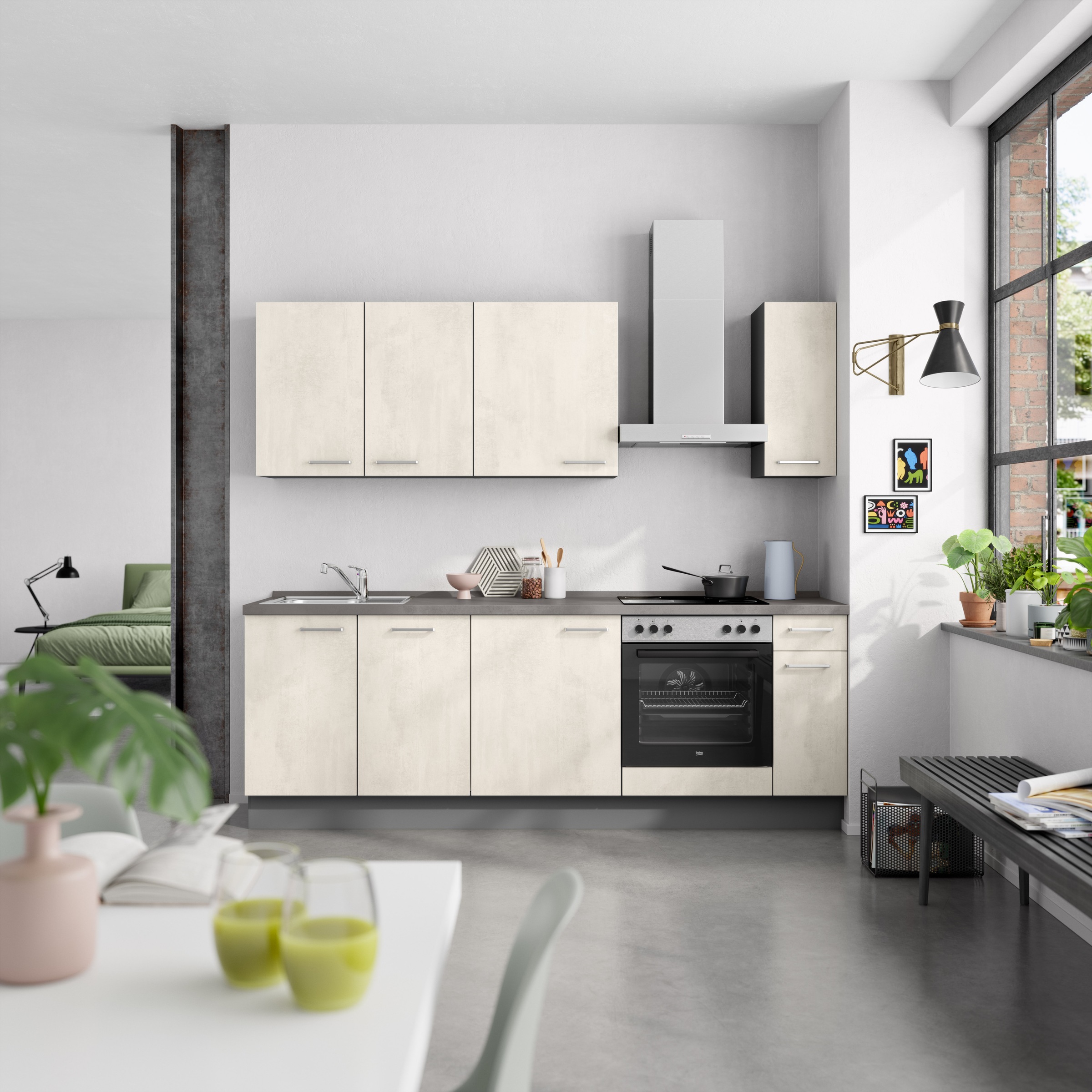 nobilia® Küchenzeile »"Riva I"«, vormontiert, Ausrichtung wählbar, Breite 2 günstig online kaufen