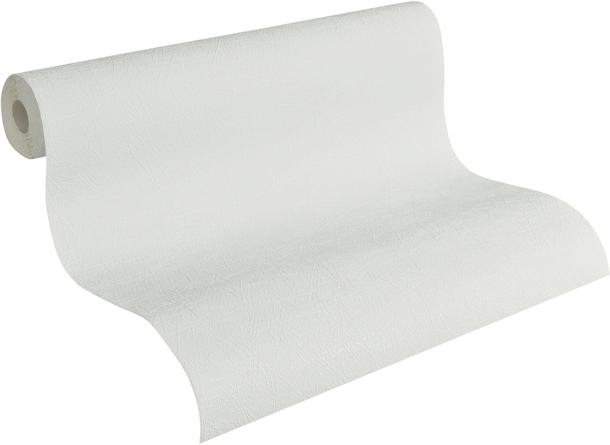 A.S. Création Vliestapete »Meistervlies« einfarbig | uni | unifarben leicht strukturiert Tapete einfarbig Überstreichbar matt leicht strukturiert Tapeten Optik