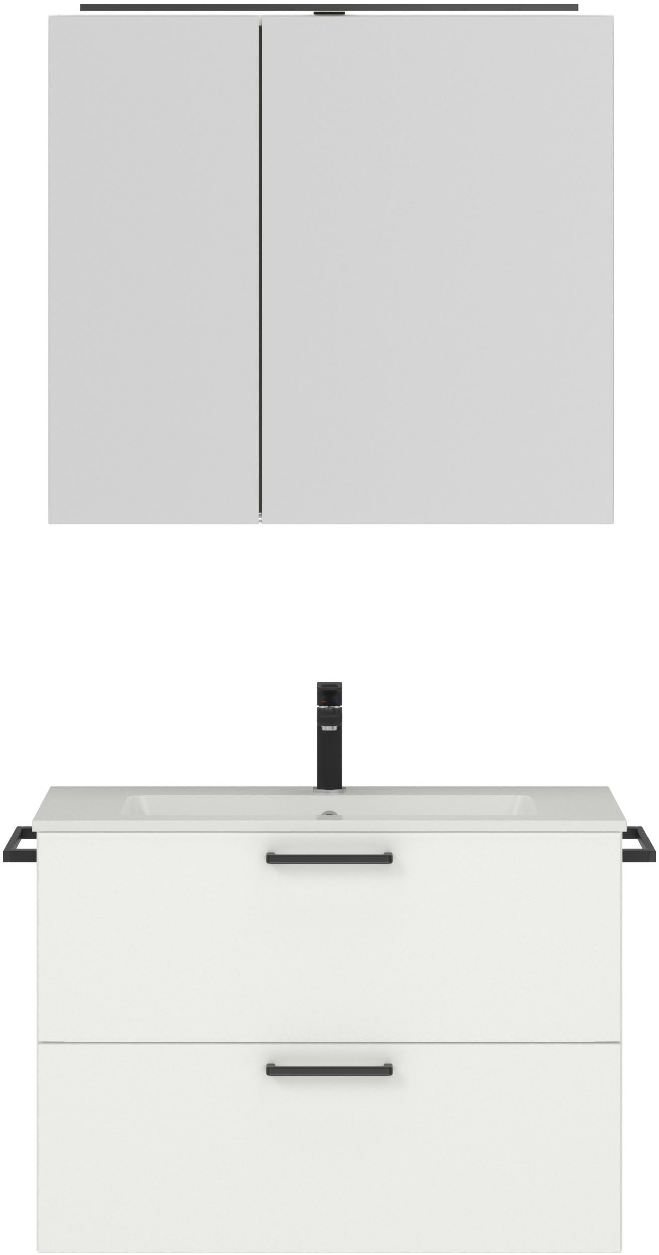 nobilia® Badmöbel-Set »Tolvina« vormontiert, mit Soft-Close, 2 Stk. tlg. günstig online kaufen