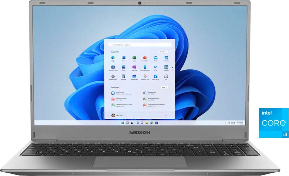 Medion® Notebook »E16402«, 40,7 cm, / 16,1 Zoll, Intel, Core i3, UHD Graphics, 512 GB SSD
