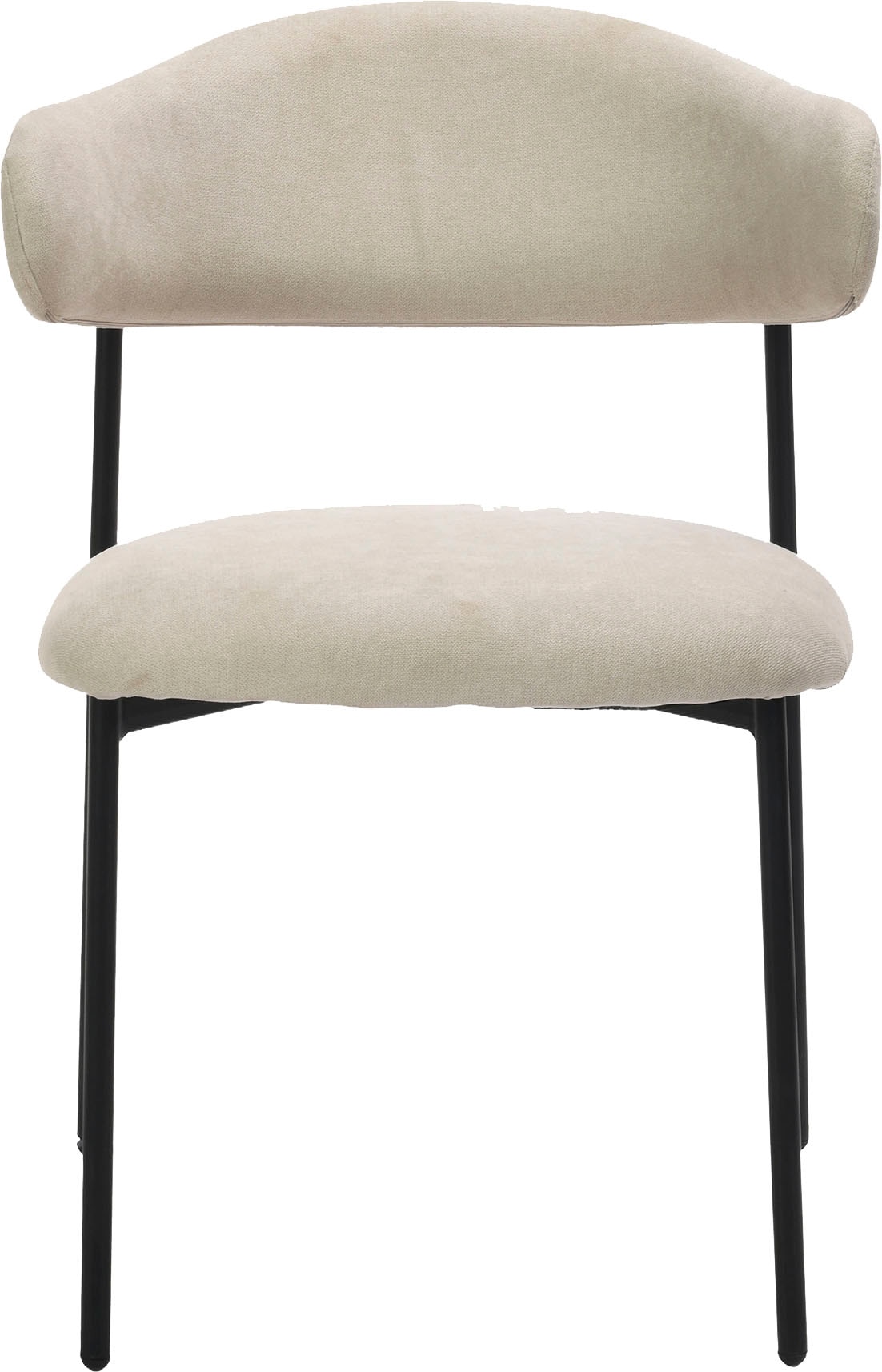 byLIVING Esszimmerstuhl »Jersey (2er-Set)«, (Set), Gestell Metall schwarz, Küchenstuhl, Webstoffbezug, diverse Farben