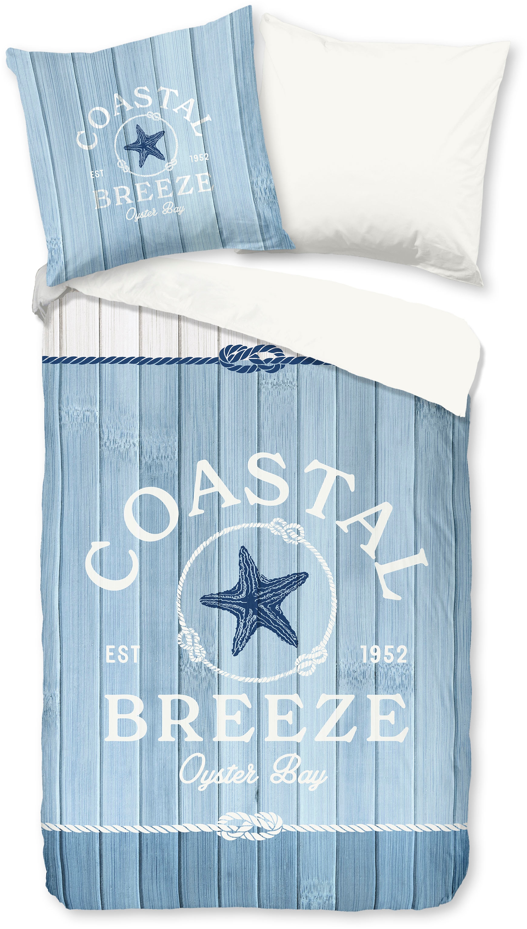 good morning Wendebettwäsche »Breeze«, Baumwolle, Renforcé, Reißverschluss, günstig online kaufen