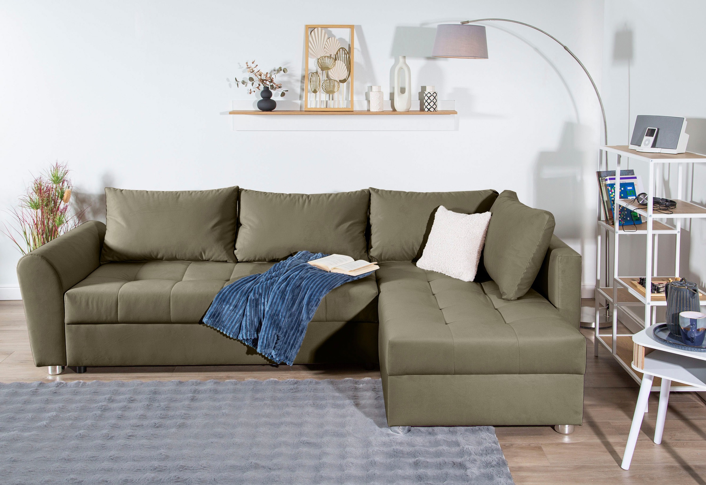 COLLECTION AB Ecksofa »JANA XL-Sofa L-Form«, inkl. Bettfunktion, Bettkasten günstig online kaufen