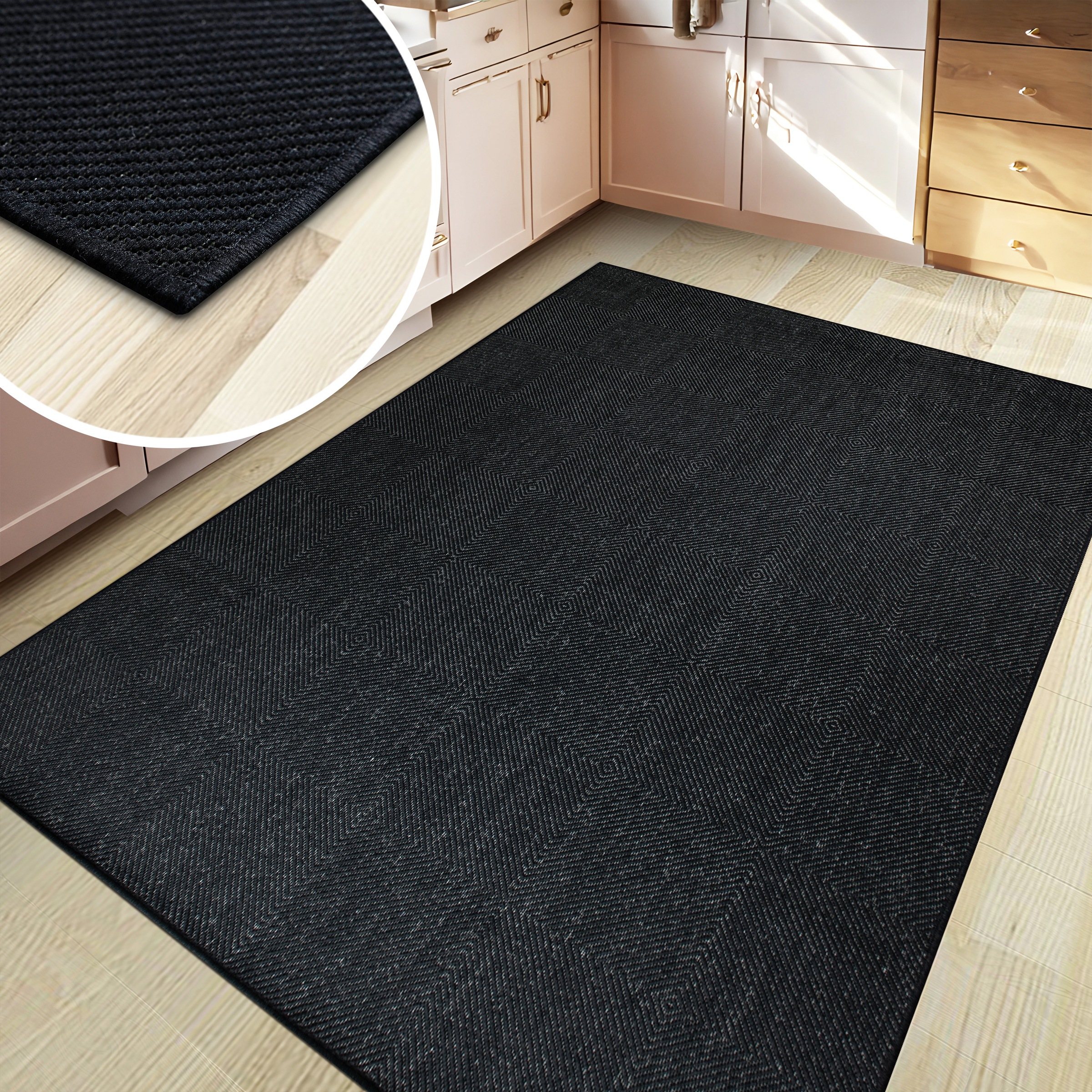 my home Teppich »Anna, auch als Läufer erhältlich«, rechteckig, 3 mm Höhe, In- und Outdoor geeignet, Sisal-Optik, Wetterfest & UV-beständig