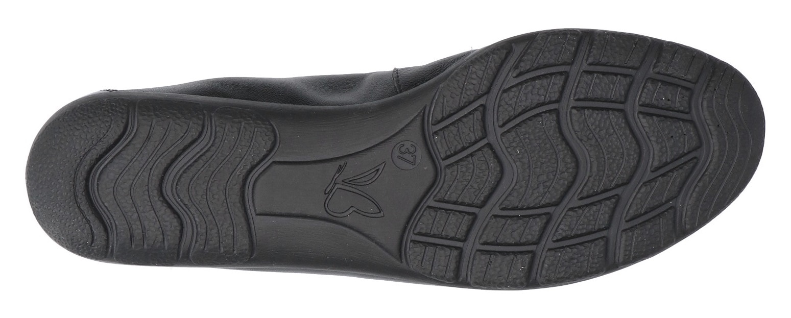 Caprice Ballerina, Loafer, Slipper, Festtags Schuh mit Lack-Details