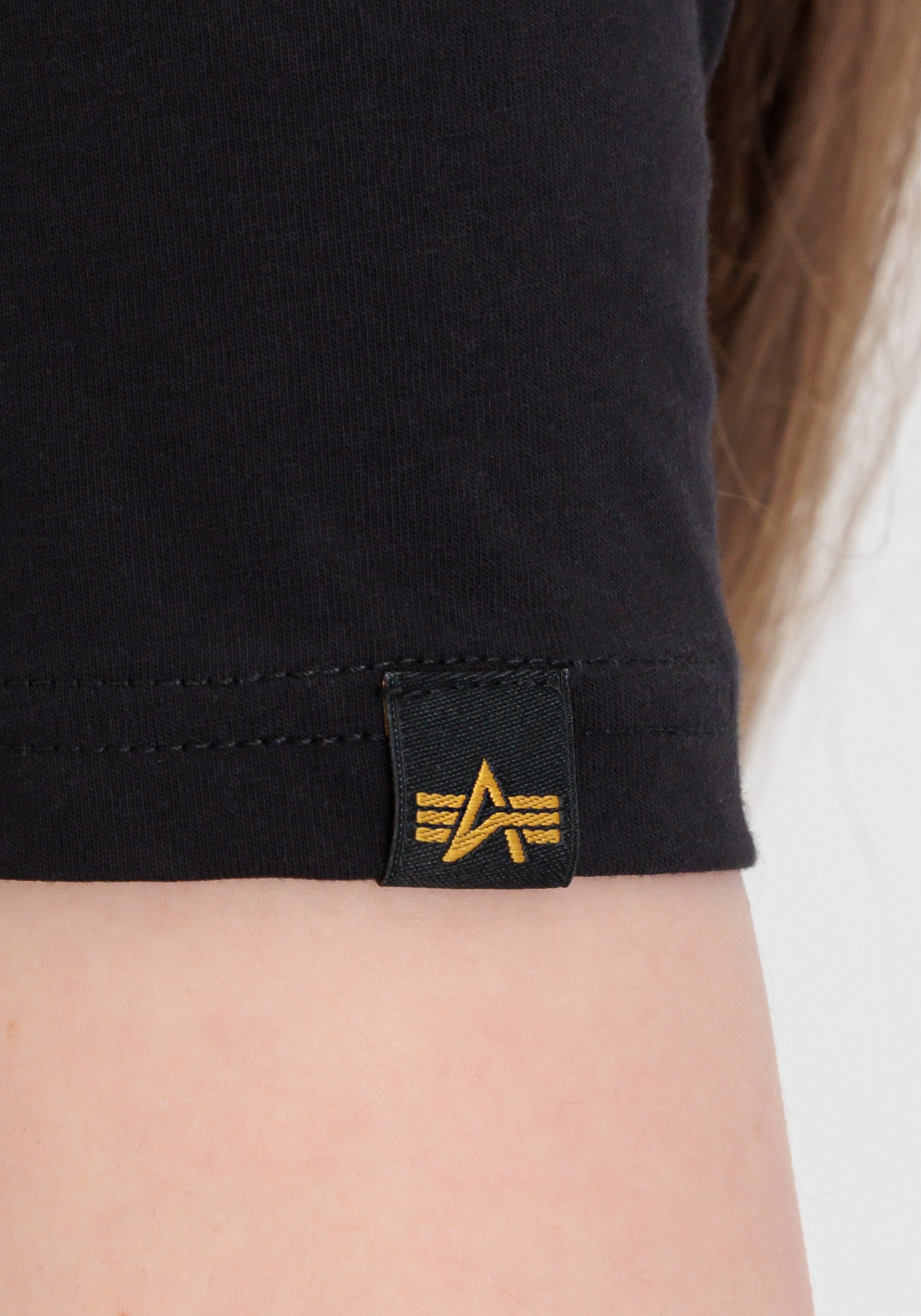 Alpha Industries T-Shirt »Alpha Industries Women - T-Shirts Basic T Long Glitter Women«