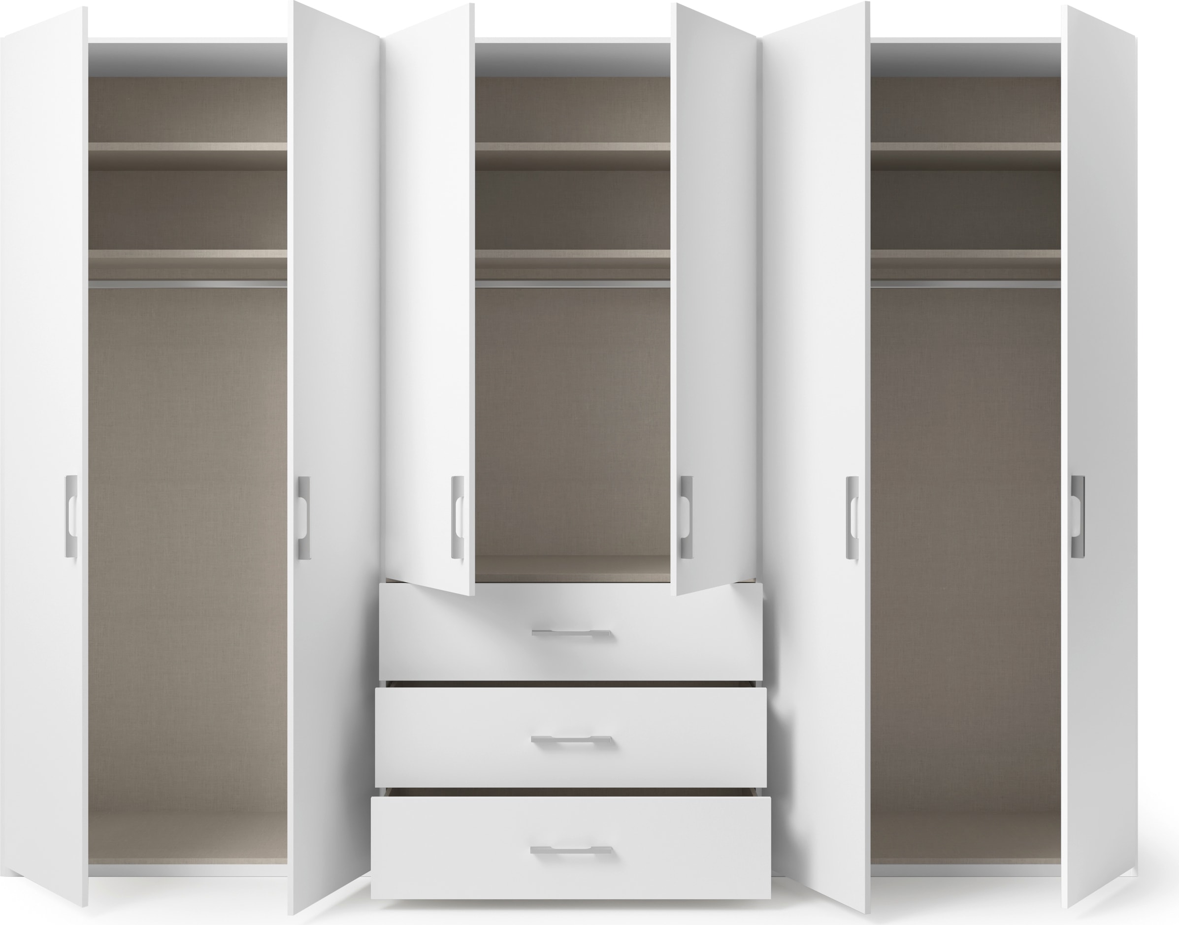 set one by Musterring Drehtürenschrank »Henderson«, mit 3 Schubladen, inkl. Fachböden und Kleiderstangen