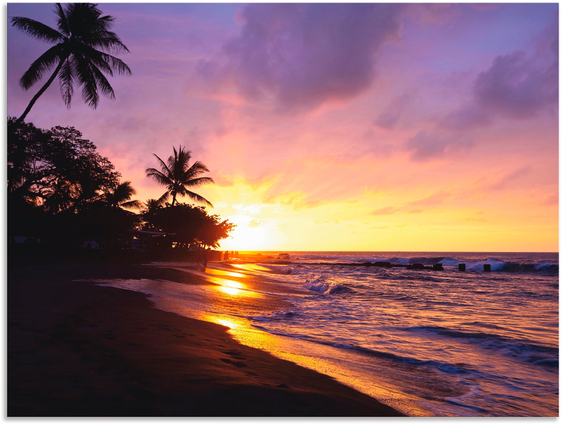 Artland Wandbild »Tropischer Strand«, Sonnenaufgang & -untergang, (1 St.), günstig online kaufen