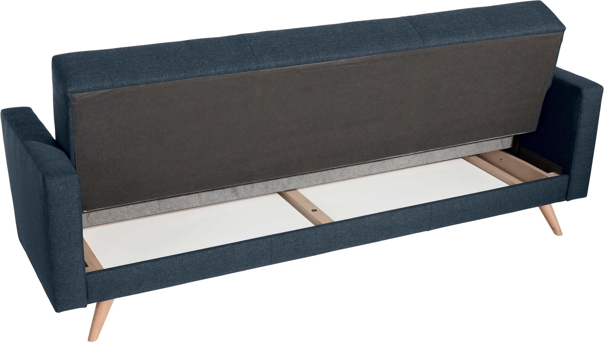 Max Winzer® 3-Sitzer »Julius Kippcouch mit komfortablem Federkern, klassisch und modern«, Schlafsofa, inklusive Bettfunktion & Bettkasten, Breite 224 cm