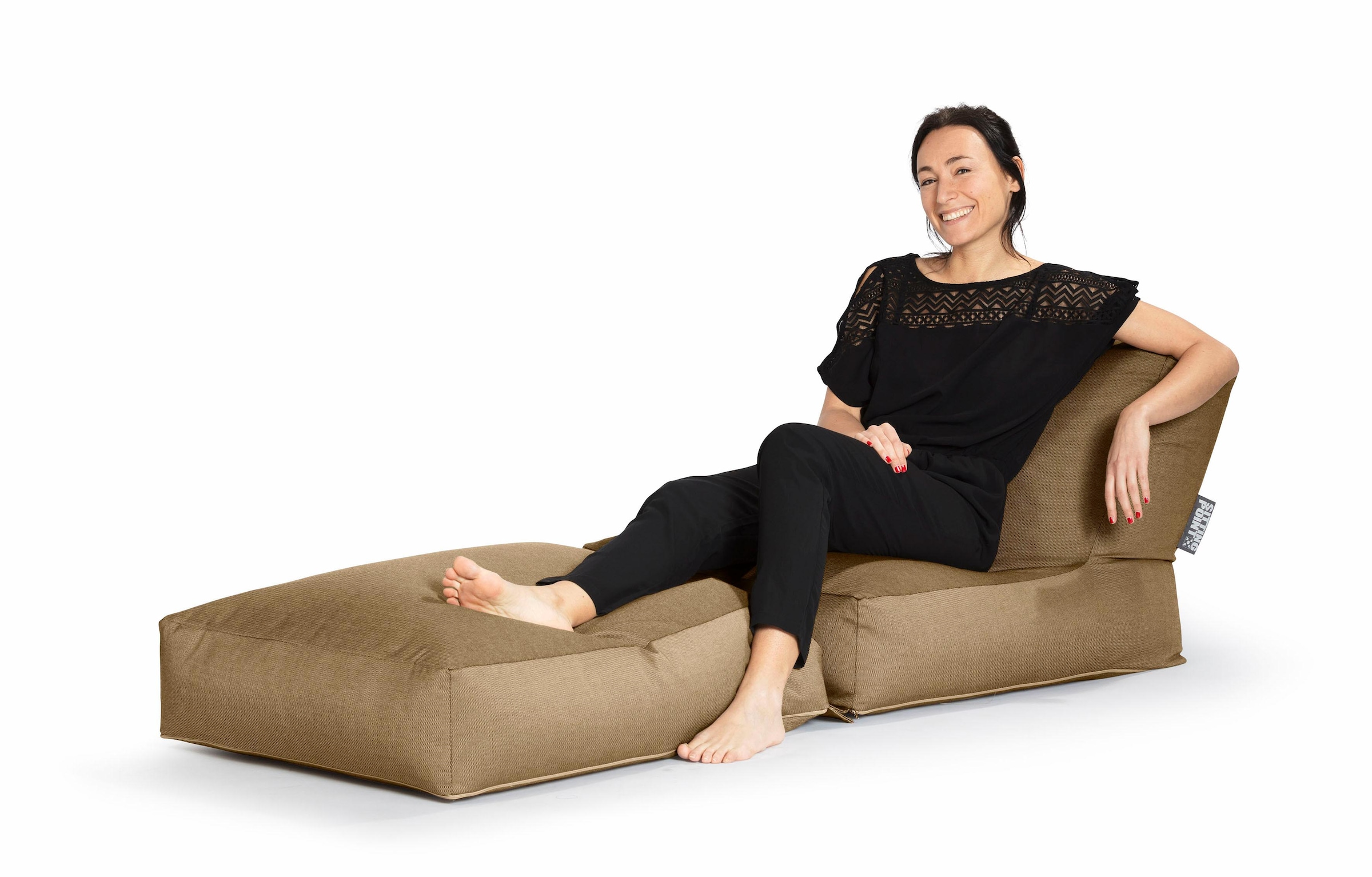 Sitting Point Sitzsack »Sitzsack und Sitzliege Twist OUTSIDE«, outdoorfähig