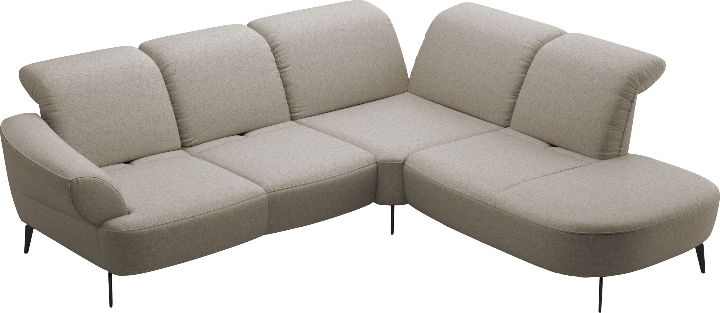 sit&more Ecksofa »Dance«, inkl.System Click&Seat und Sitztiefenverstellung