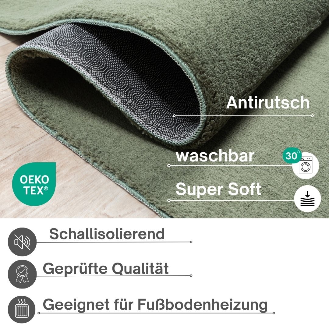 my home Teppich »Arabell, Kunstfellteppich«, rechteckig, 16 mm Höhe, flauschig, kuschelig, Felloptik, Anti-Rutsch-Unterseite, Waschbar