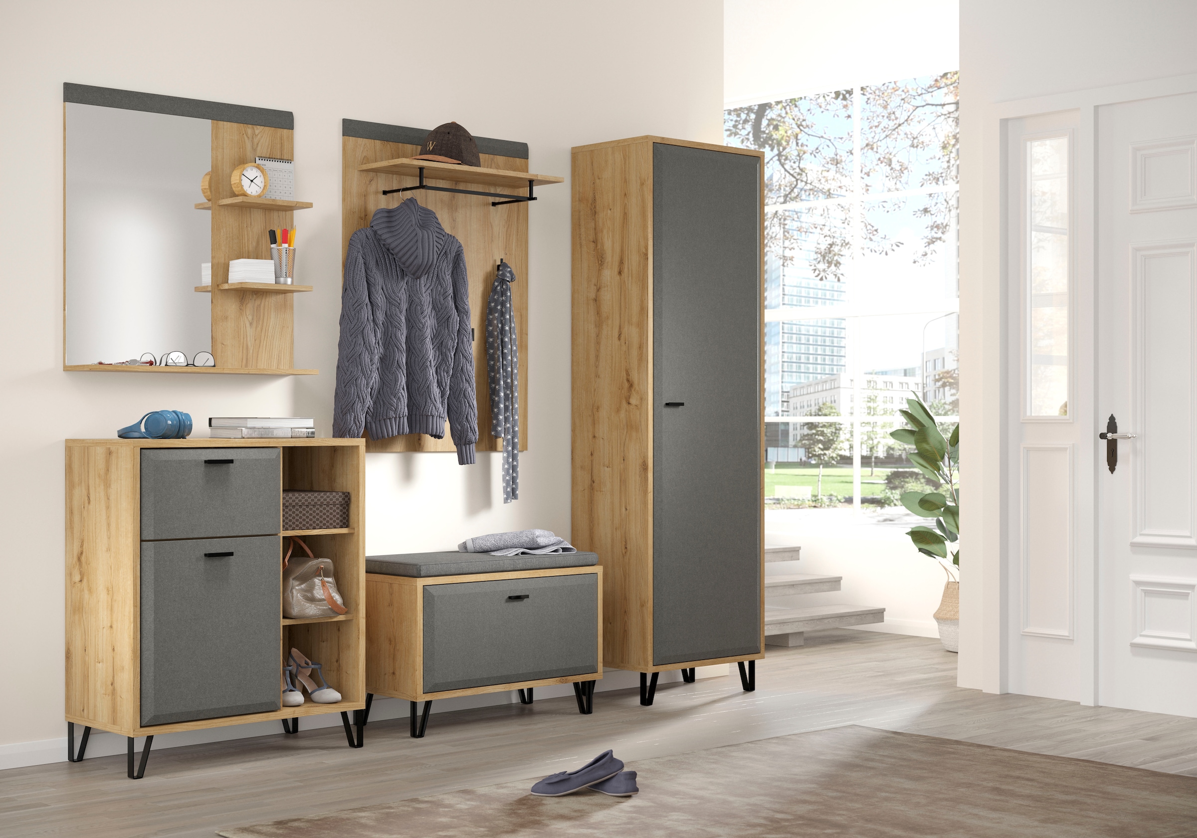 Places of Style Kommode »Belva«, (1 St.), Schuhschrank mit Soft-Close und Vollauszug-Funktion - B/T/H 79/42/95
