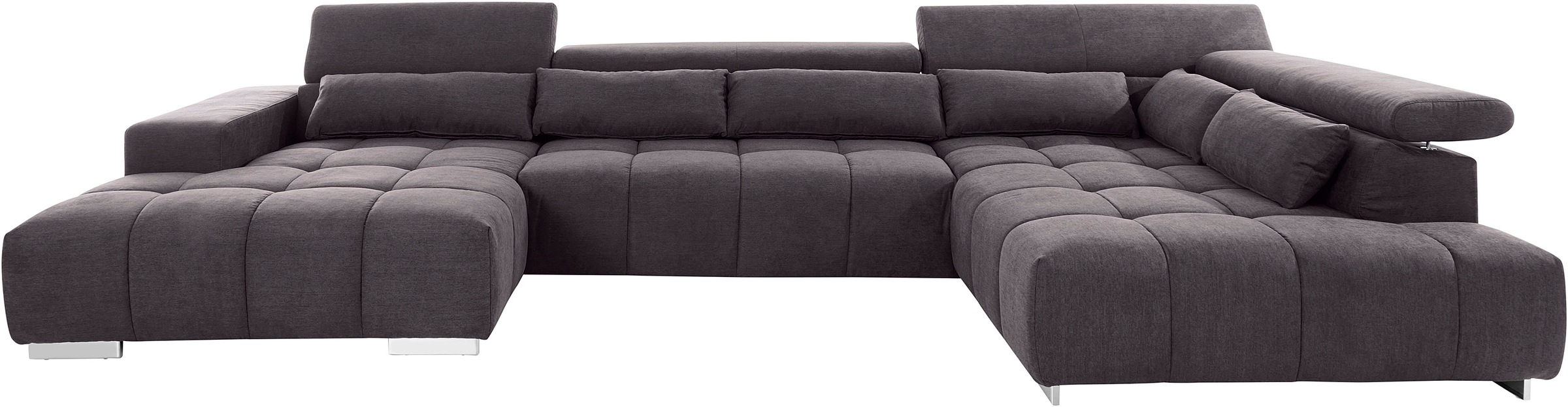 COTTA Wohnlandschaft "Orion U-Form", mit Kopfteilverstellung & 6 Nierenkiss günstig online kaufen