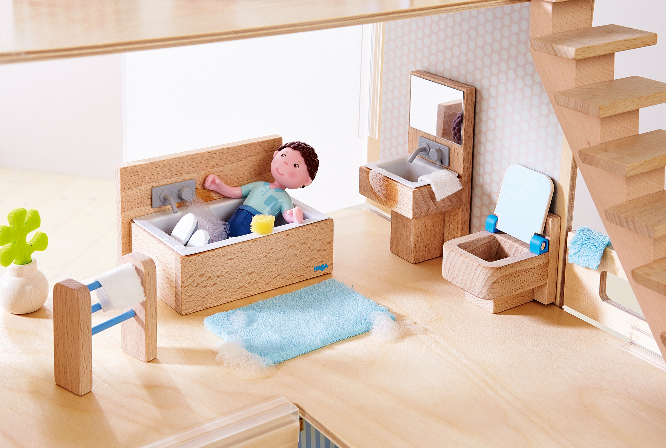 Haba Puppenmöbel »Little Friends - Badezimmer«, (Set)