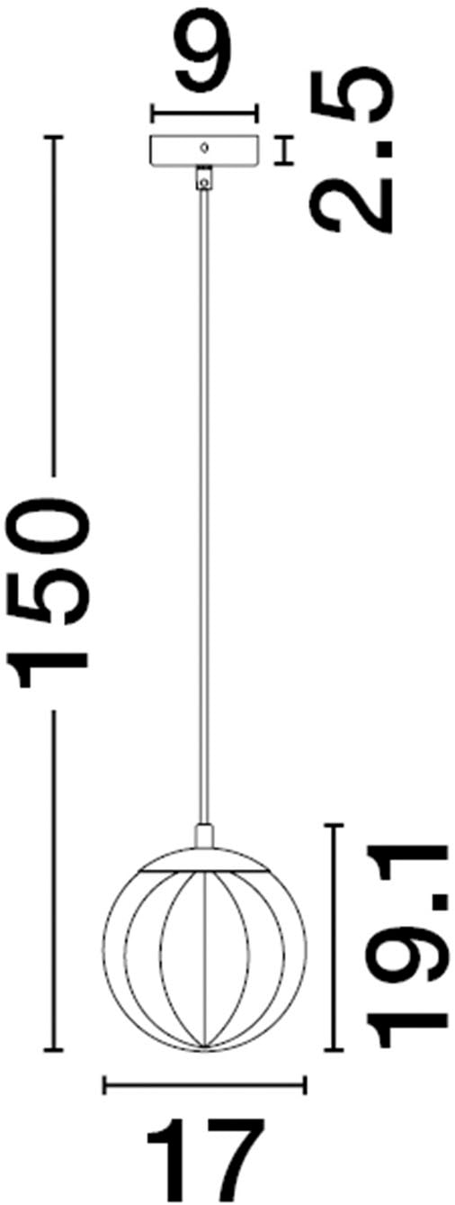 Nova Luce Pendelleuchte »ABBACUS« E27 1 Stk.