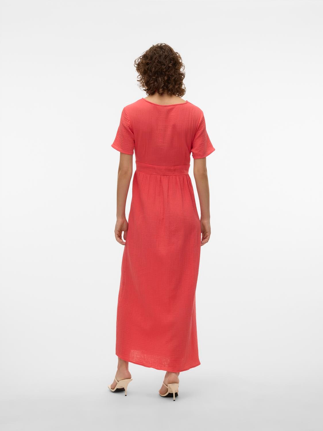 Vero Moda Maxikleid »VMNATALI SS ANKLE DRESS WVN GA SPE«