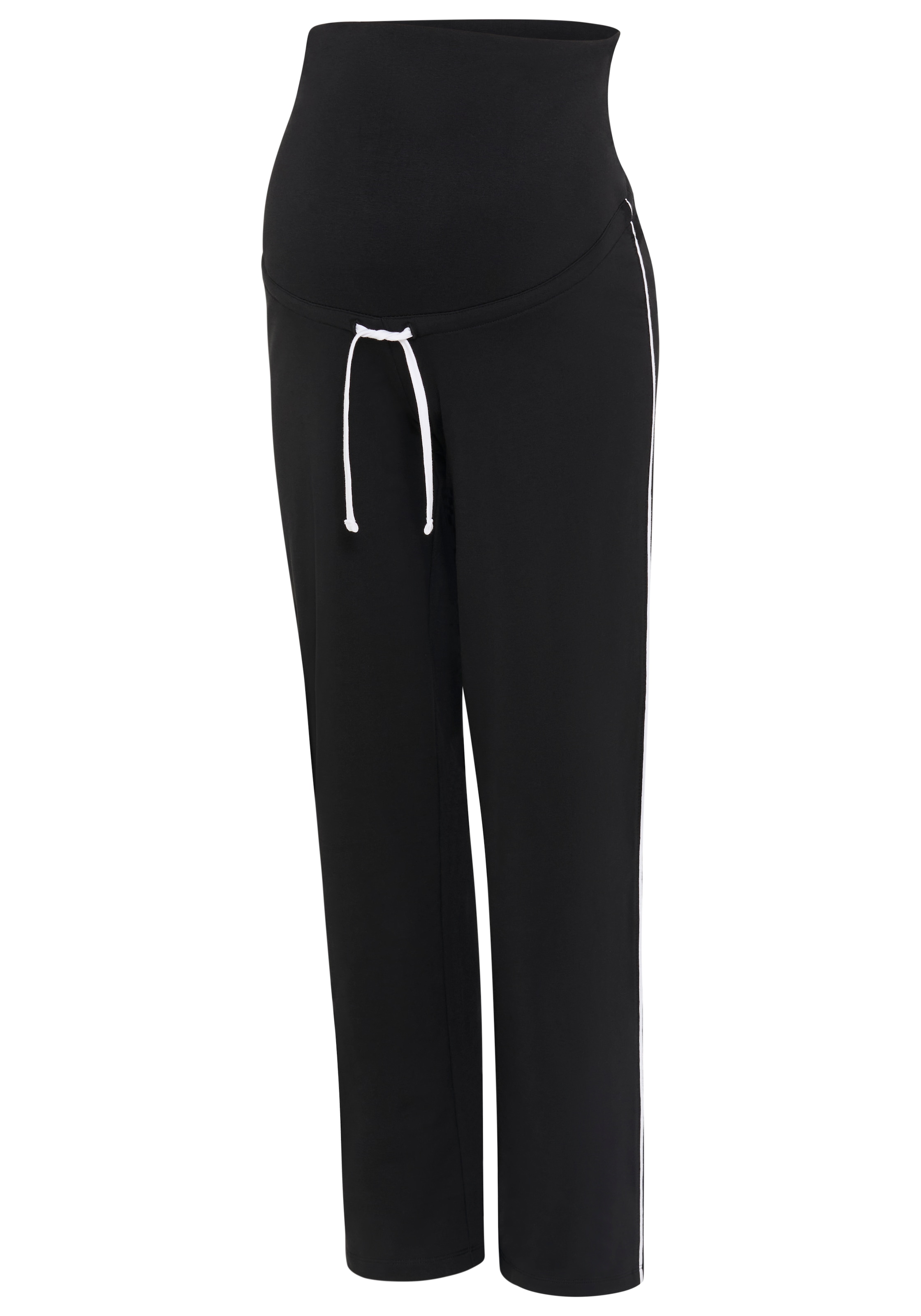 Neun Monate Umstandssweathose »Sweatshose, Umstandshose mit Bauchumschlag«  gerade Beinform, mit extrabreitem Bauchbündchen, modisches Basic