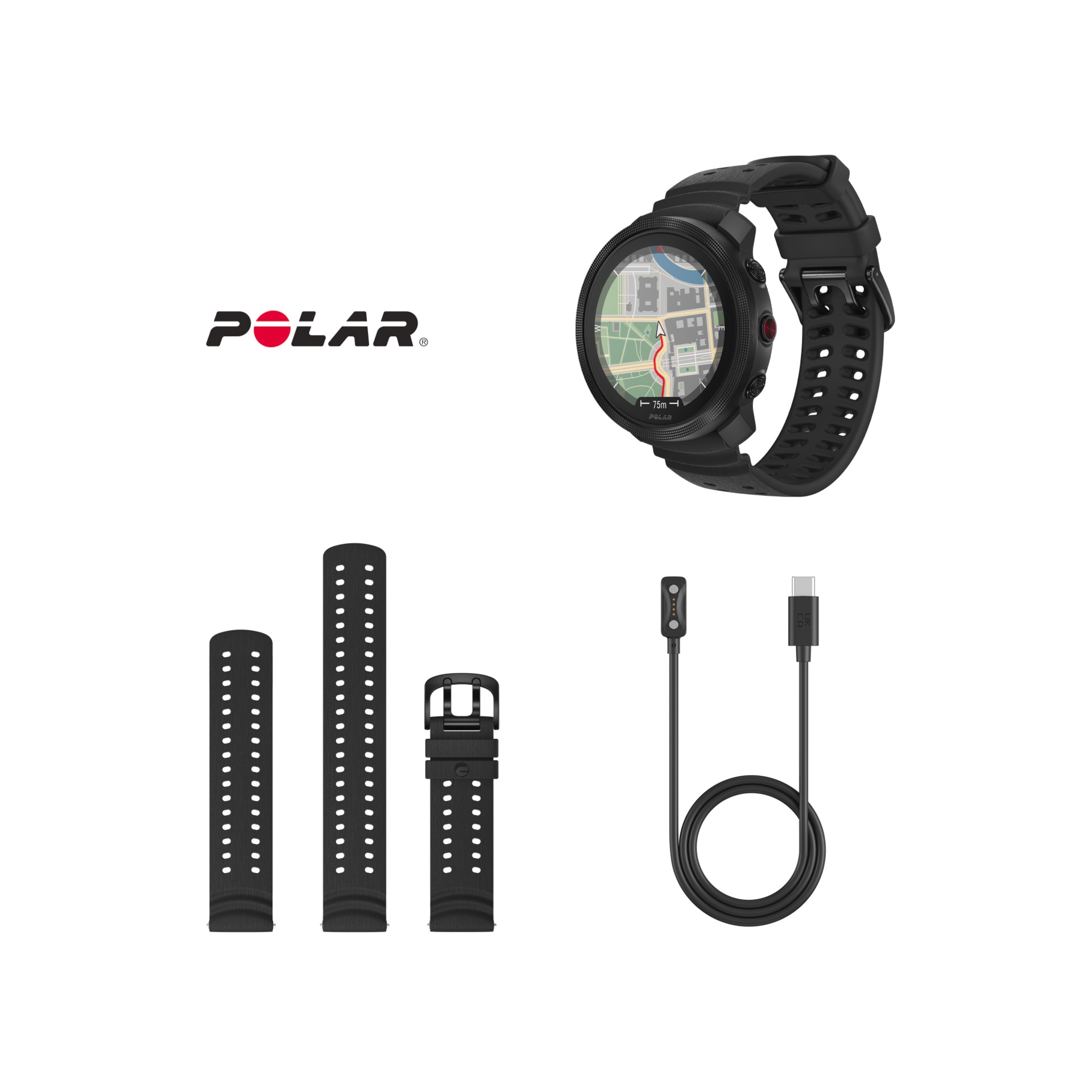 Polar Smartwatch »VANTAGE M3 S-L«, (3,3 cm / 1,28 Zoll), Proprietär, 32 GB