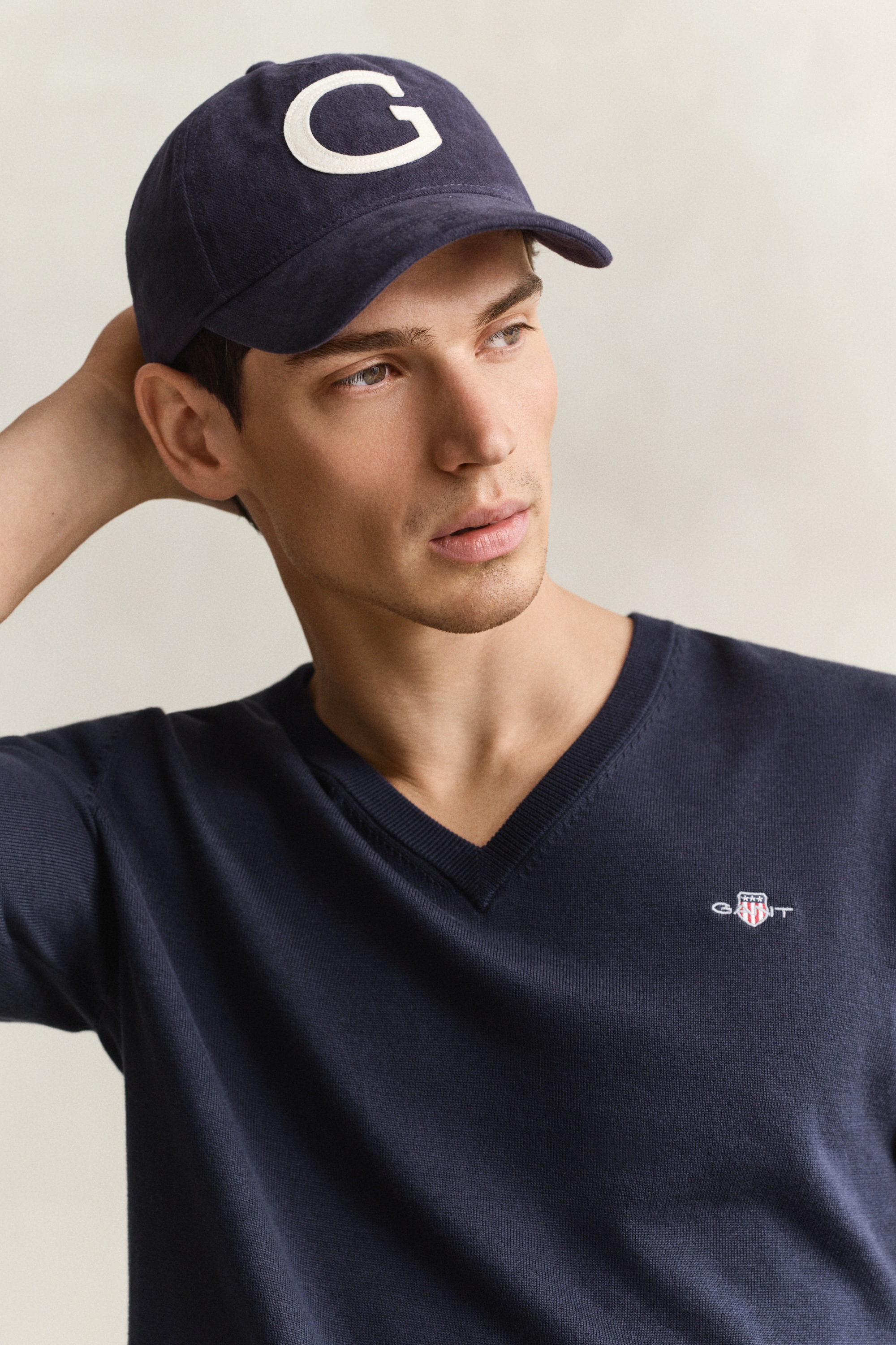 Gant V-Ausschnitt-Pullover »CLASSIC COTTON V-NECK« Regular fit mit V-Ausschnitt
