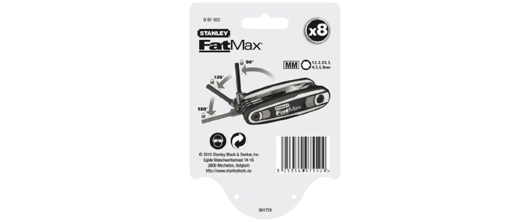 STANLEY Stiftschlüssel »Fatmax 1.5-8 mm«