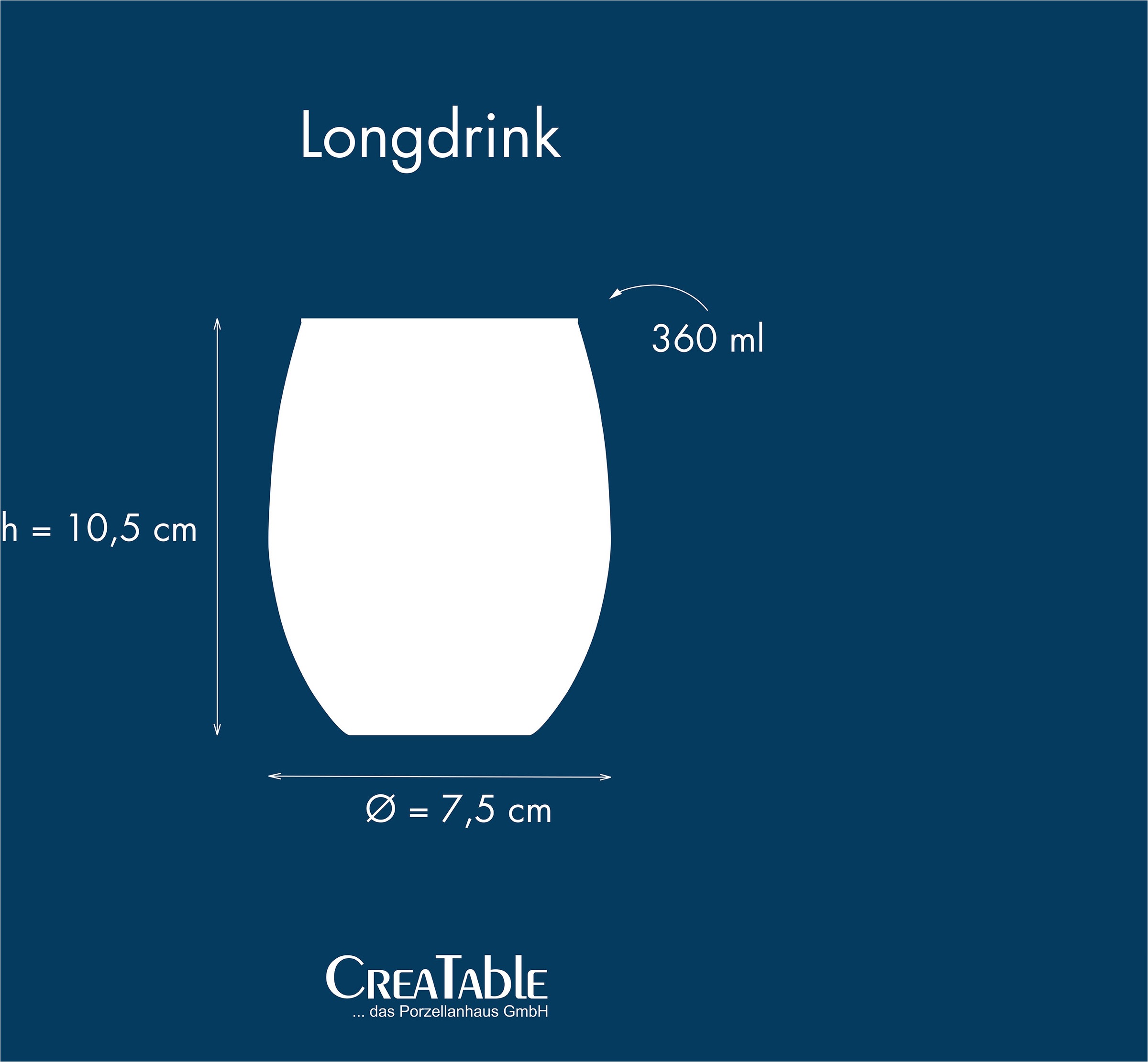 CreaTable Longdrinkglas »Swirly Spring, Longdrinkgläser-Set, 4-tlg.«, (Set, 4 tlg.), Rillen Relief, Modern, Sommerlich, Leicht