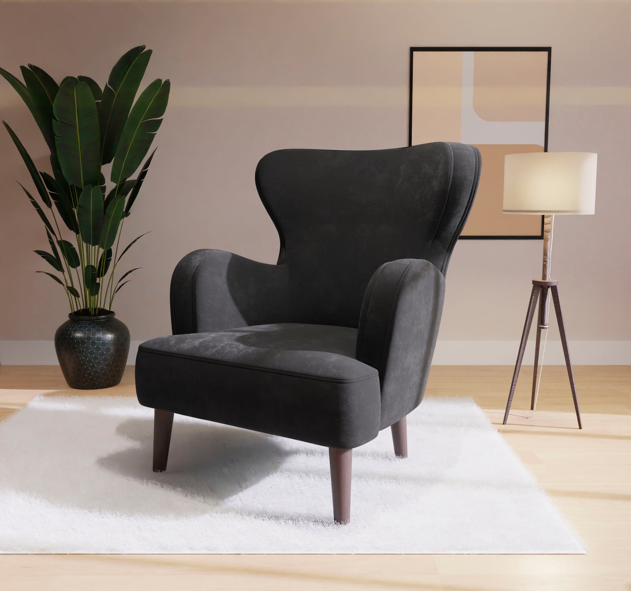 Home affaire Sessel »SICILIA«, moderner Ohrensessel günstig online kaufen