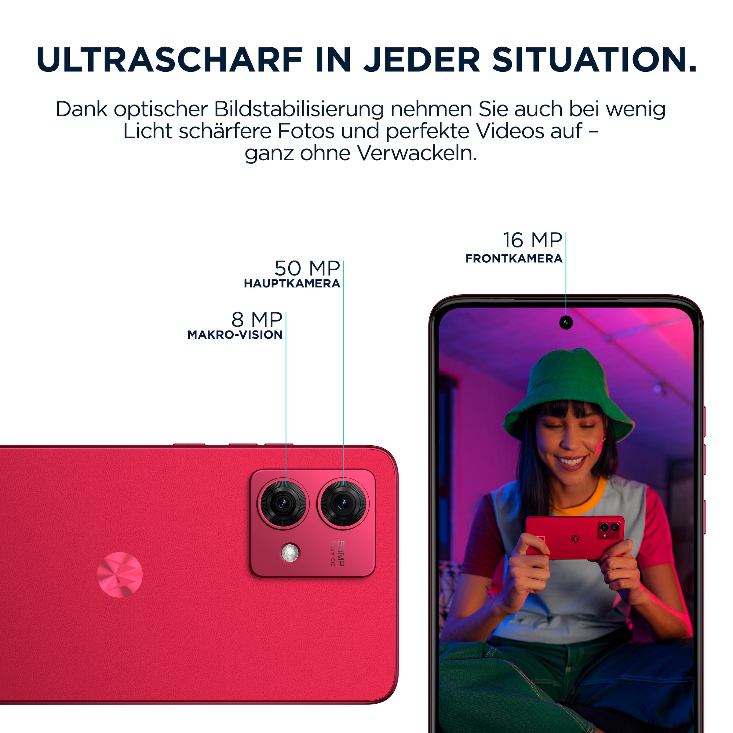 Motorola Smartphone »moto g84 5G«, Viva Magenta
