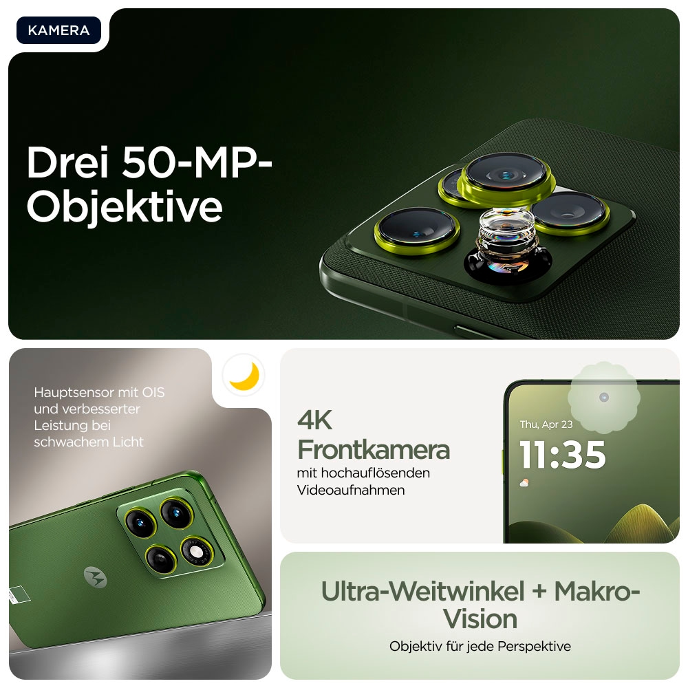 Motorola Smartphone »edge 70 512GB« Bronze Green