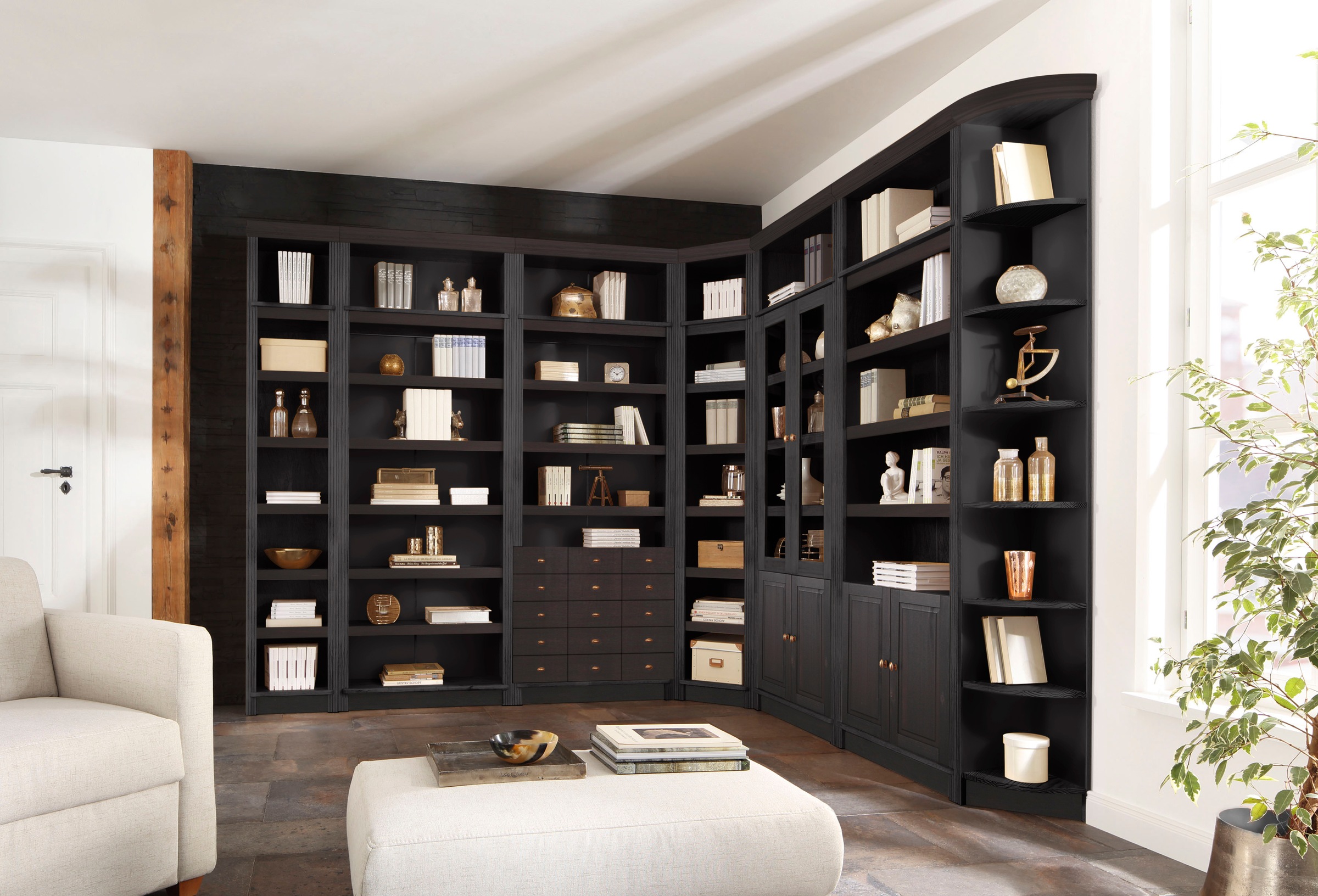 Home affaire Bücherregal »Soeren« aus massiver Kiefer, in 2 Höhen, Tiefe 29 günstig online kaufen