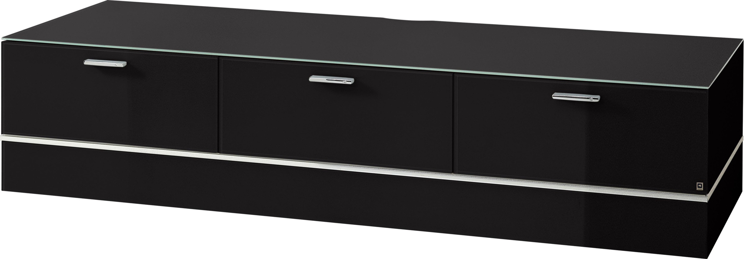 LEONARDO Lowboard »CUBE«, auf Sockel, mit 3 Schubladen, Breite 189 cm