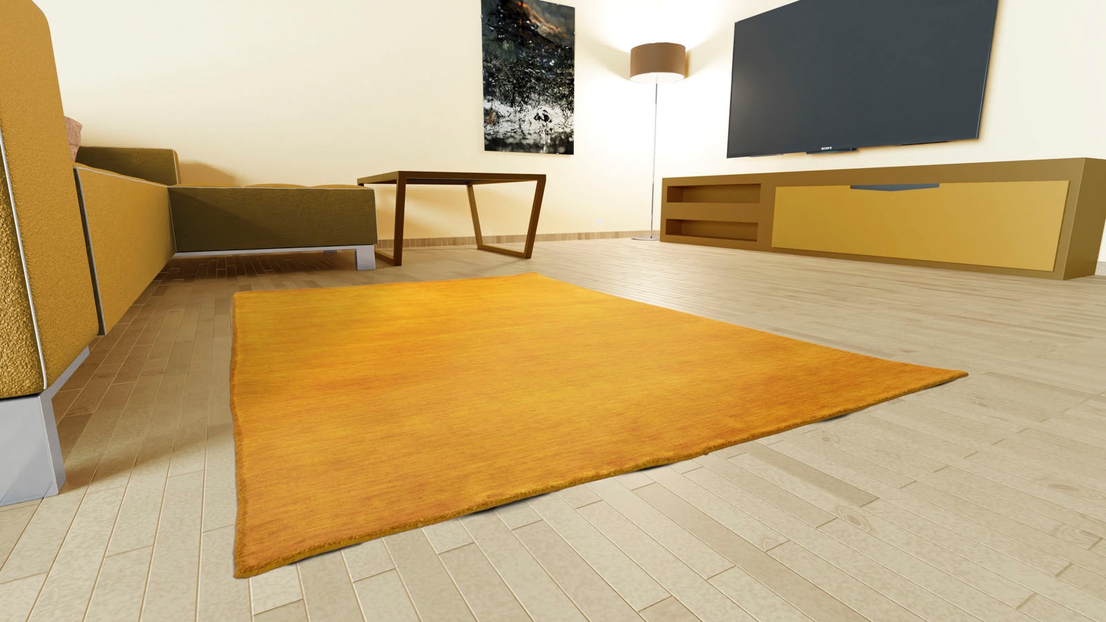 morgenland Wollteppich »Loribaft Teppich Teppstar«, rechteckig, 15 mm Höhe, Kurzflor