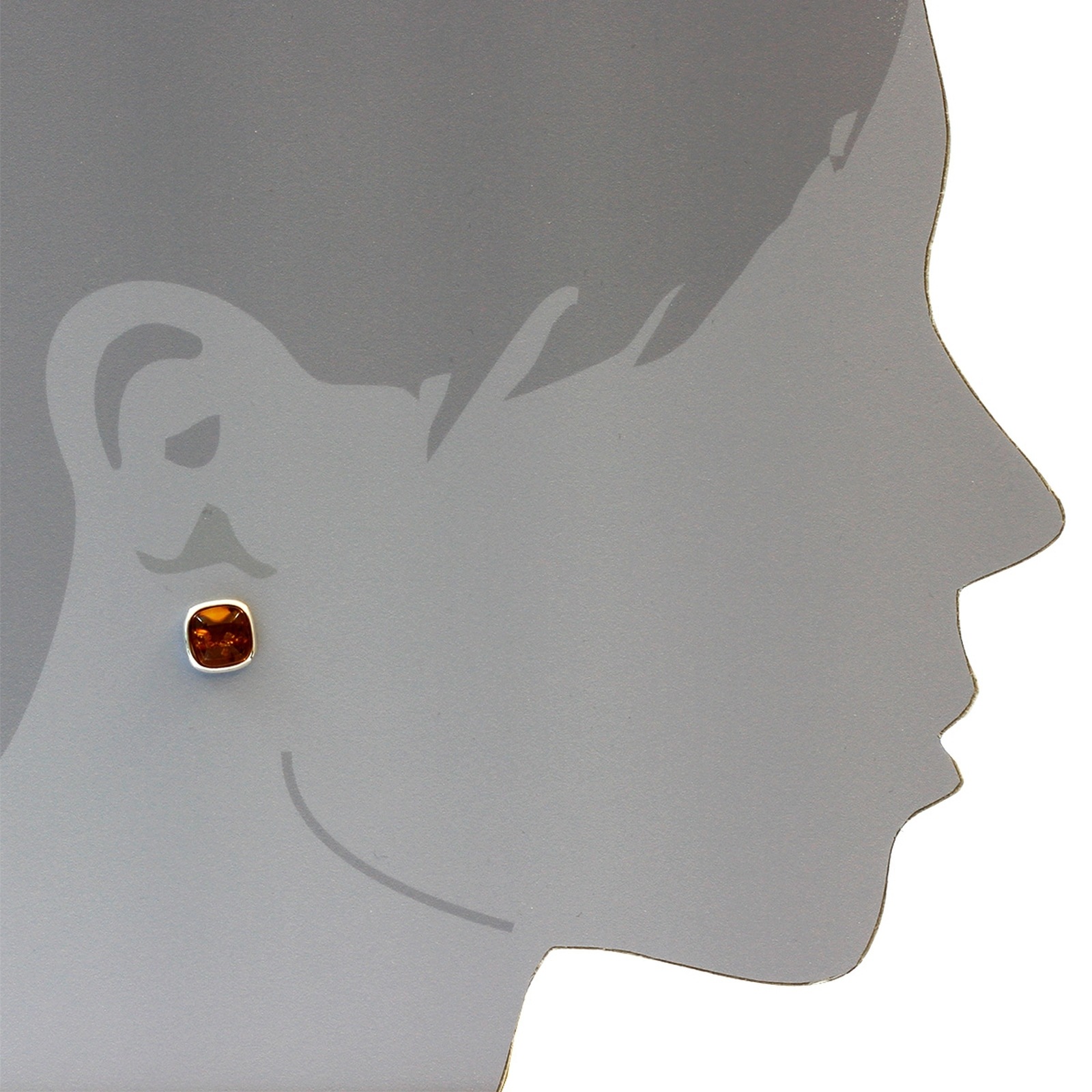 OSTSEE-SCHMUCK Paar Ohrstecker »Ostsee-Schmuck Ohrstecker Classic 12 x 12 mm«, (2 tlg.)