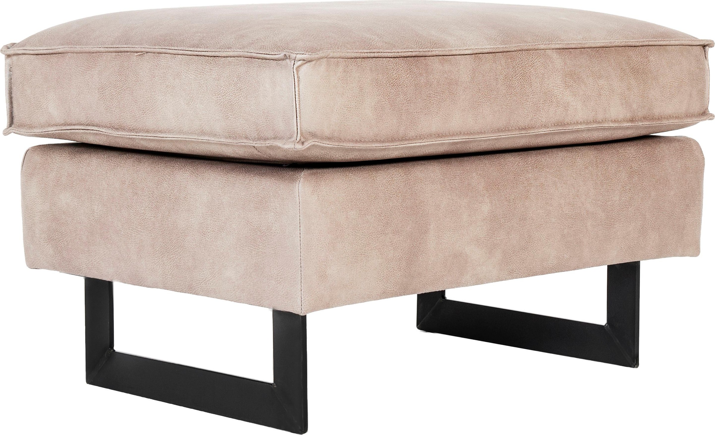 Home affaire Polsterhocker »Pinto« mit Keder, Metallfüßen und auch in Cord günstig online kaufen