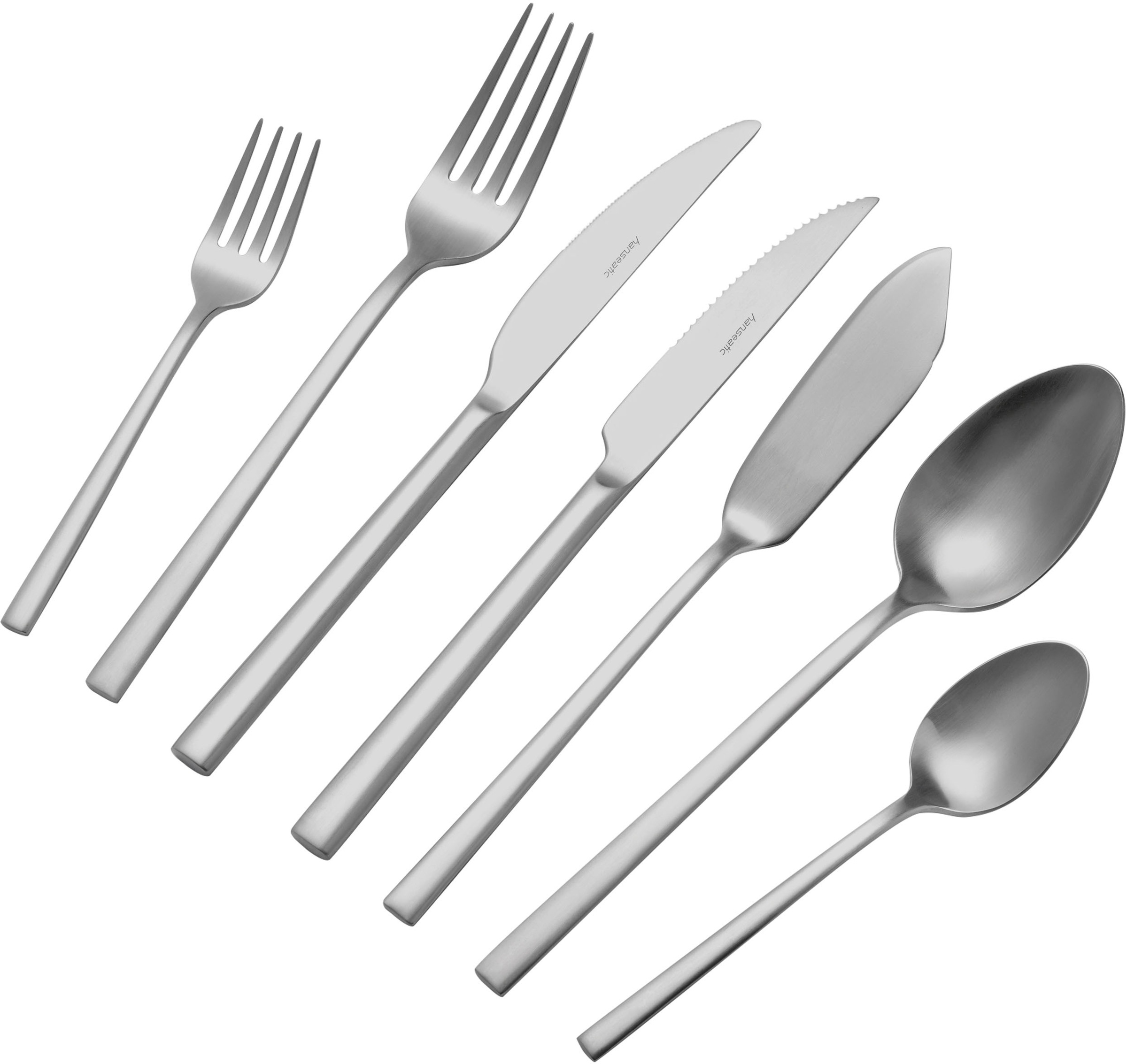 Hanseatic Besteck-Set »SMART, in matter Optik«, (Set, 42 tlg.), leichtes un günstig online kaufen