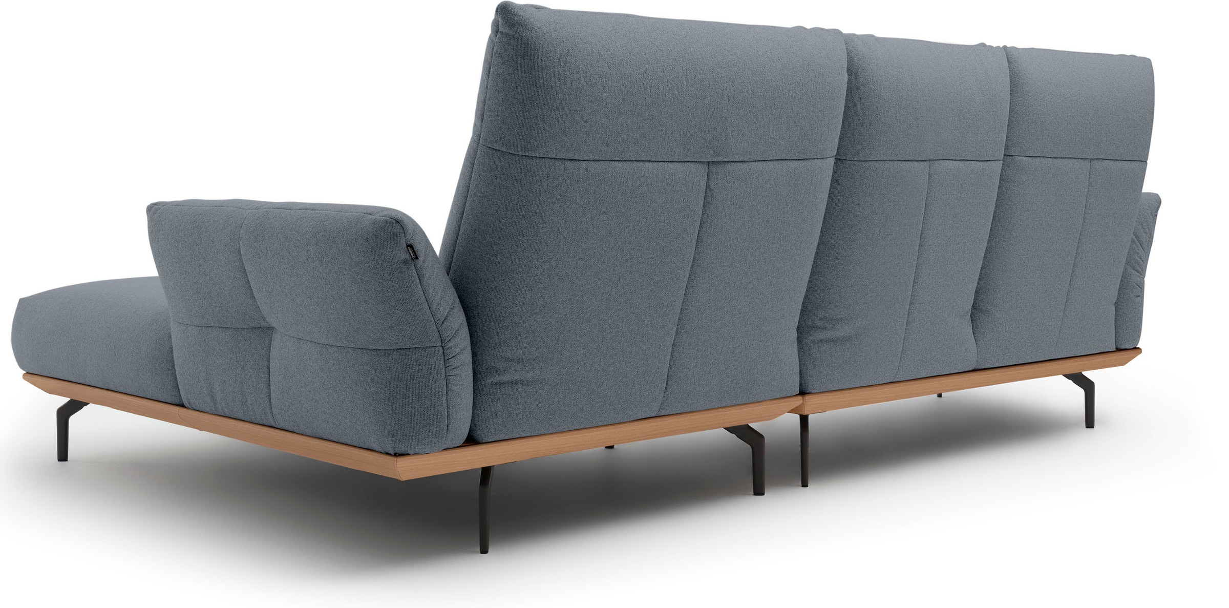 Creation BY ROLF BENZ Ecksofa »CR.460«, Sockel in Eiche, Alugussfüße in umbragrau, Breite 298 cm