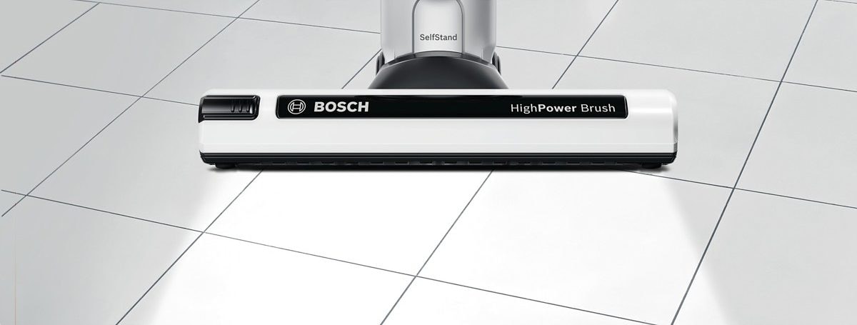 BOSCH Akku-Stielstaubsauger »Athlet BCH6ATH25, 25.2 V, freistehend, Hygiene-Filter, Turbo-Stufe«, alle Bodenarten, hohe Saugkraft, bis 60 min Laufzeit, weiß