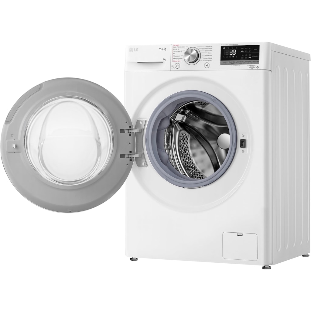 LG Waschmaschine »F4WV708P1E«, Serie 7, F4WV708P1E, 8 kg, 1400 U/min, TurboWash® - Waschen in nur 39 Minuten