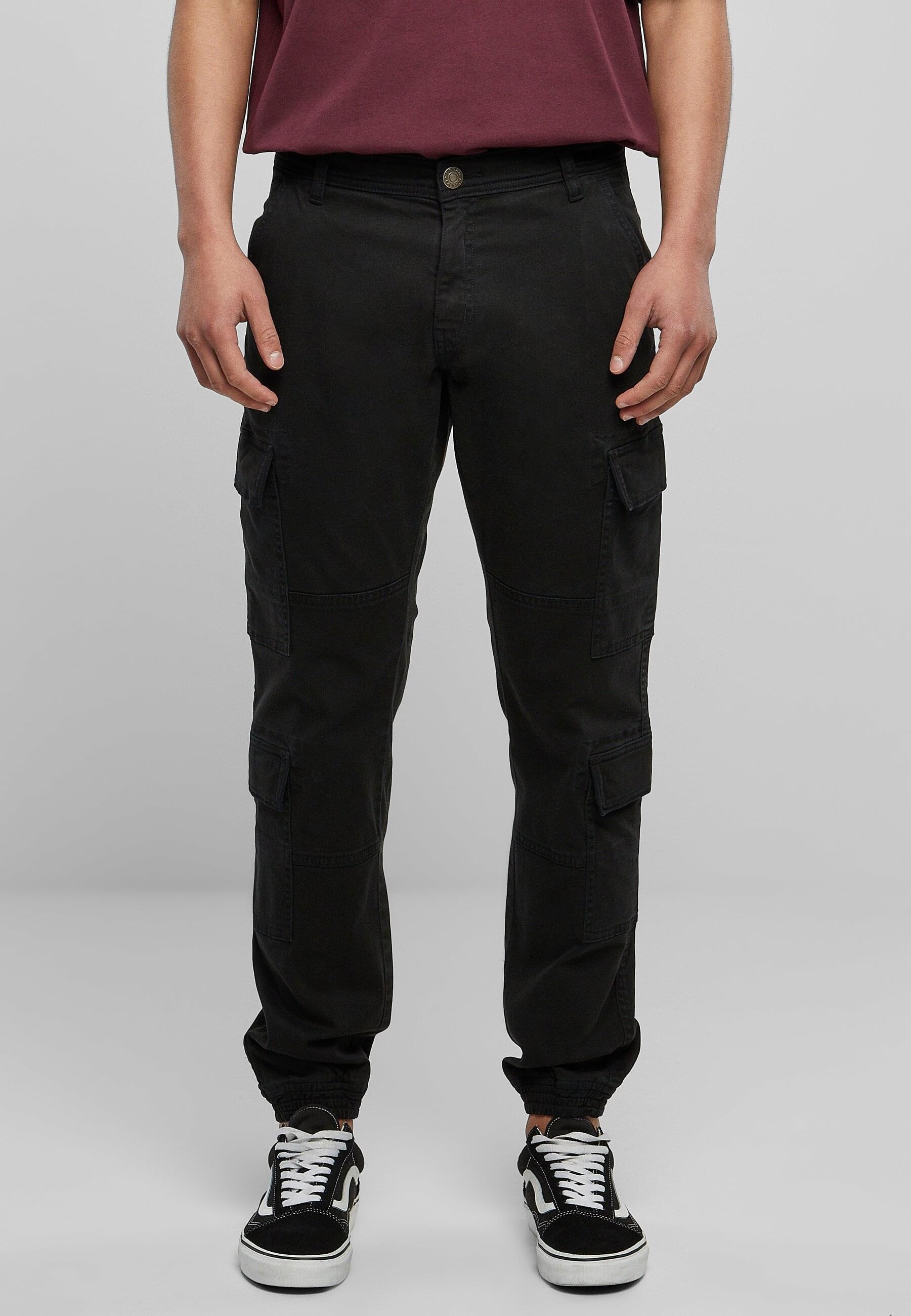 URBAN CLASSICS Stoffhose »Urban Classics Herren Double Cargo Twill Jogging Pants«