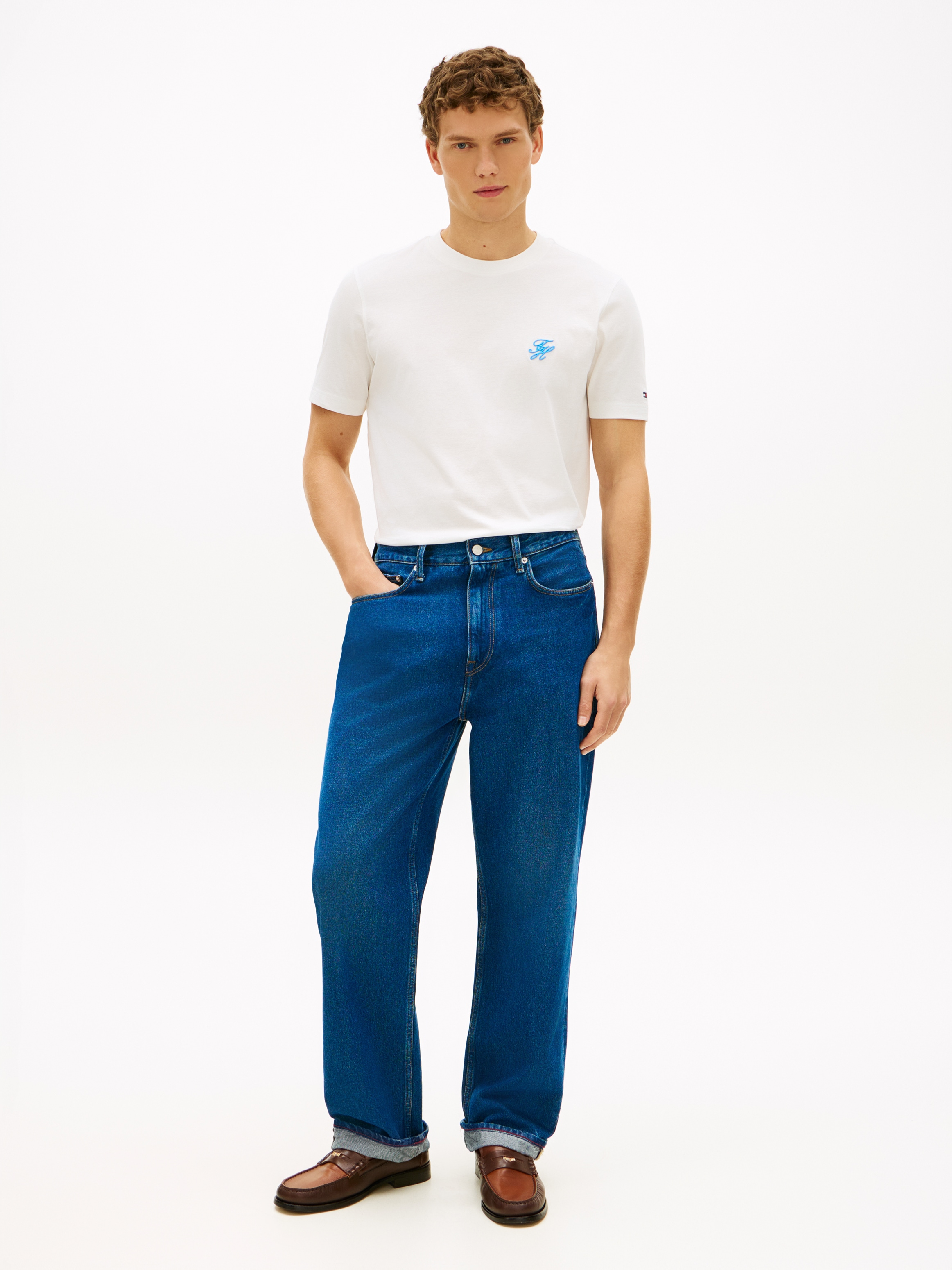 Tommy Hilfiger T-Shirt »SCRIPT MONOGRAM SWIMSHOP« aus Jersey mit Logo-Stickerei